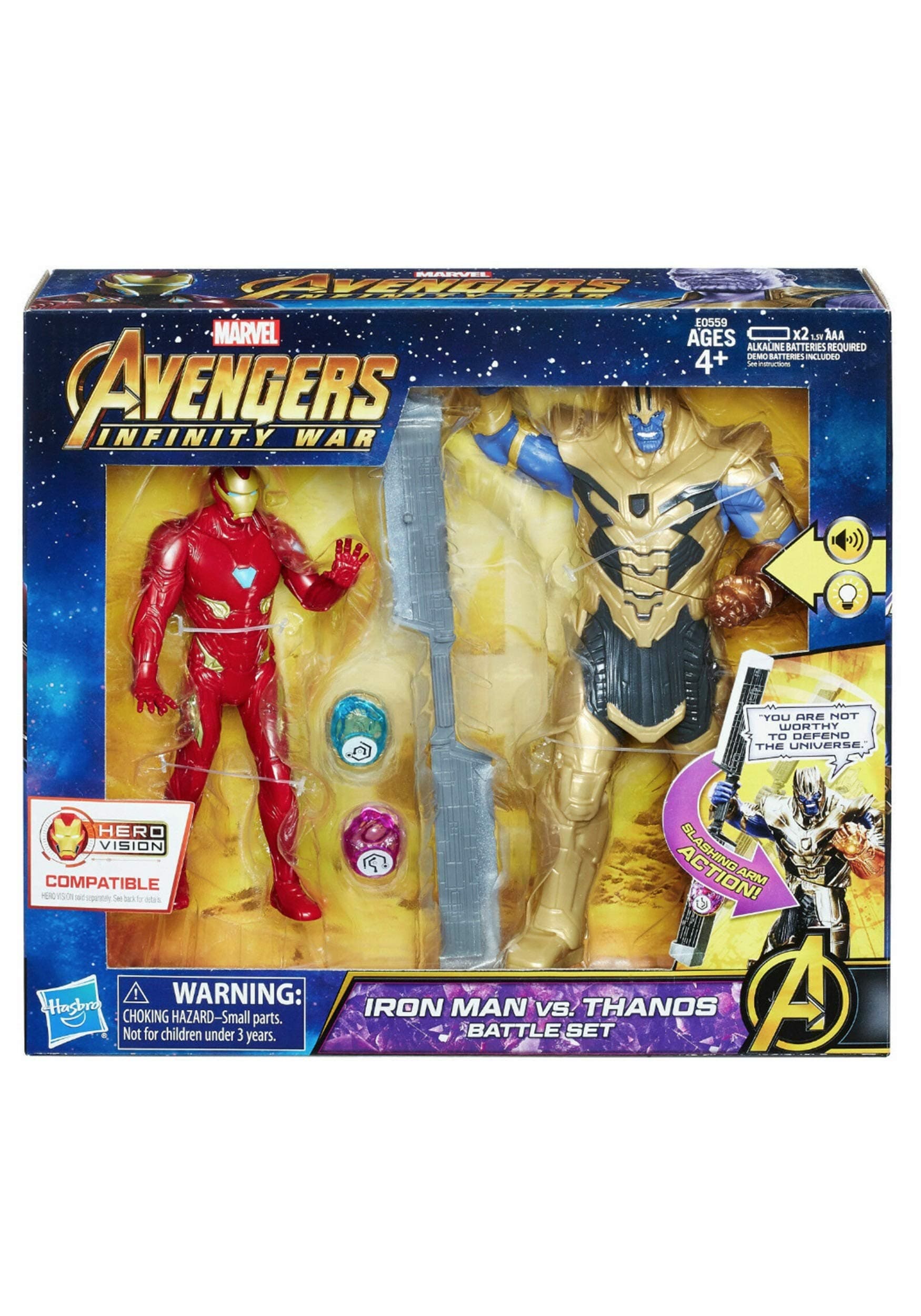Marvel Avengers: Infinity War Iron Man vs. Thanos Battle Set