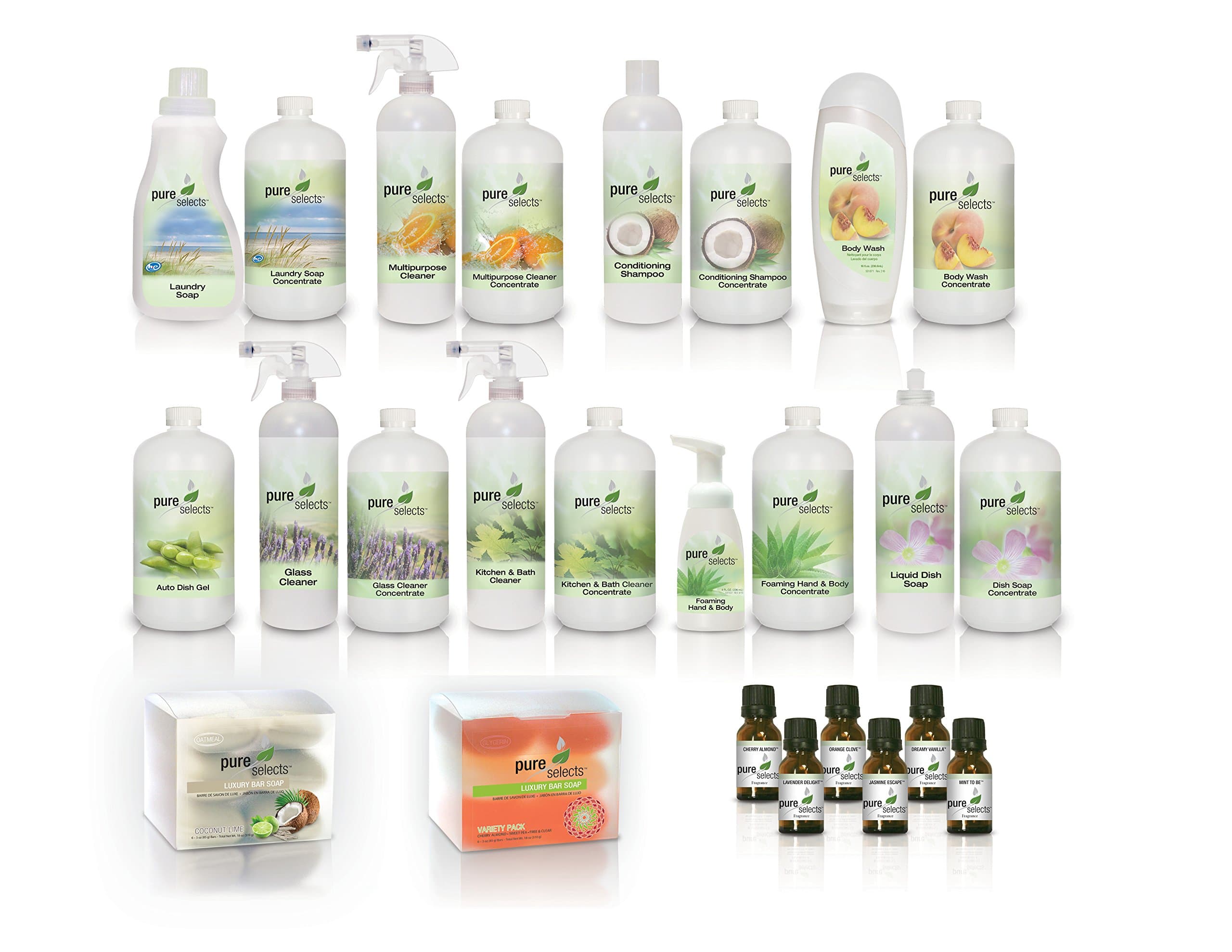Pure Selects Deluxe Home Bundle • All Natural • No Dye • No Added Fragrance • Plant Derived