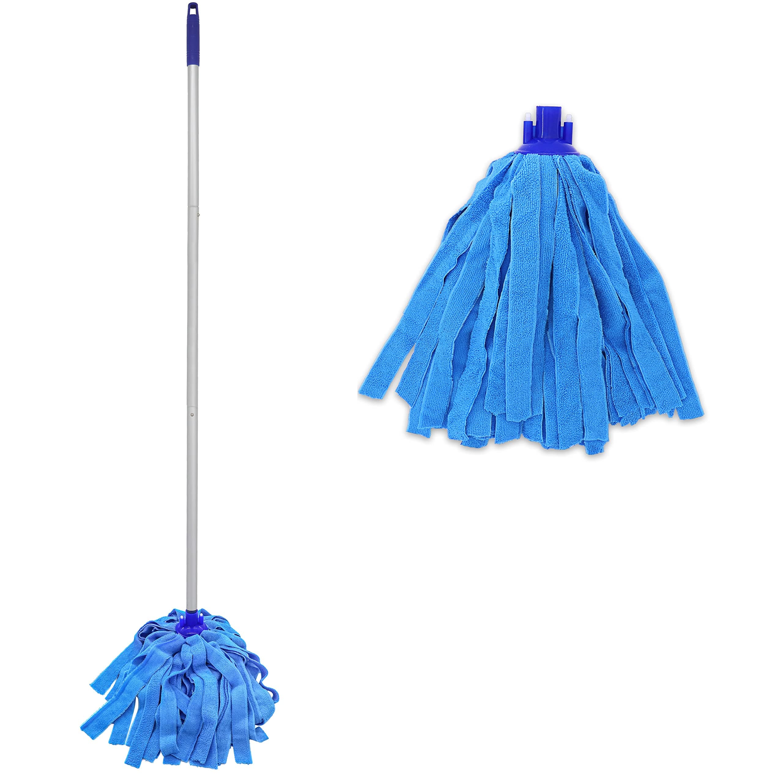2 Mop Heads+Pole
