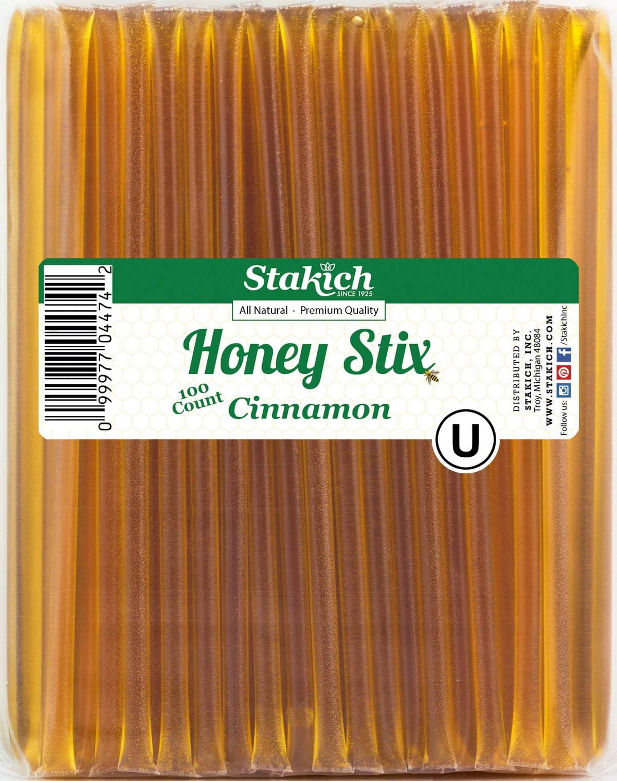 Stakich Cinnamon Honey Stix (100 Stix)