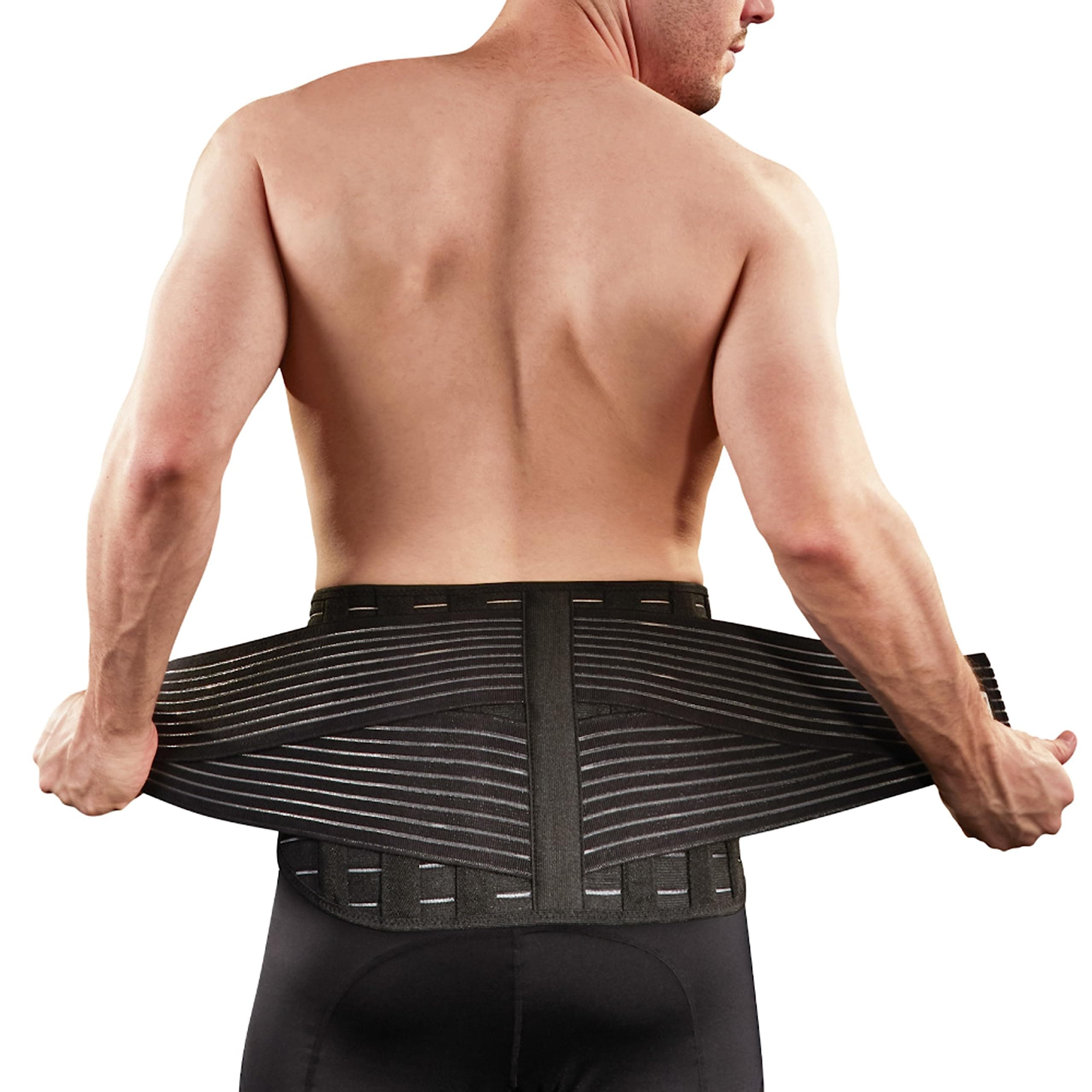 Vital Salveo-Adjustable Lower Back Support Back Brace Relieve Back Pain Lifting Work Scoliosis Brace Sciatica C-FitX-Large)