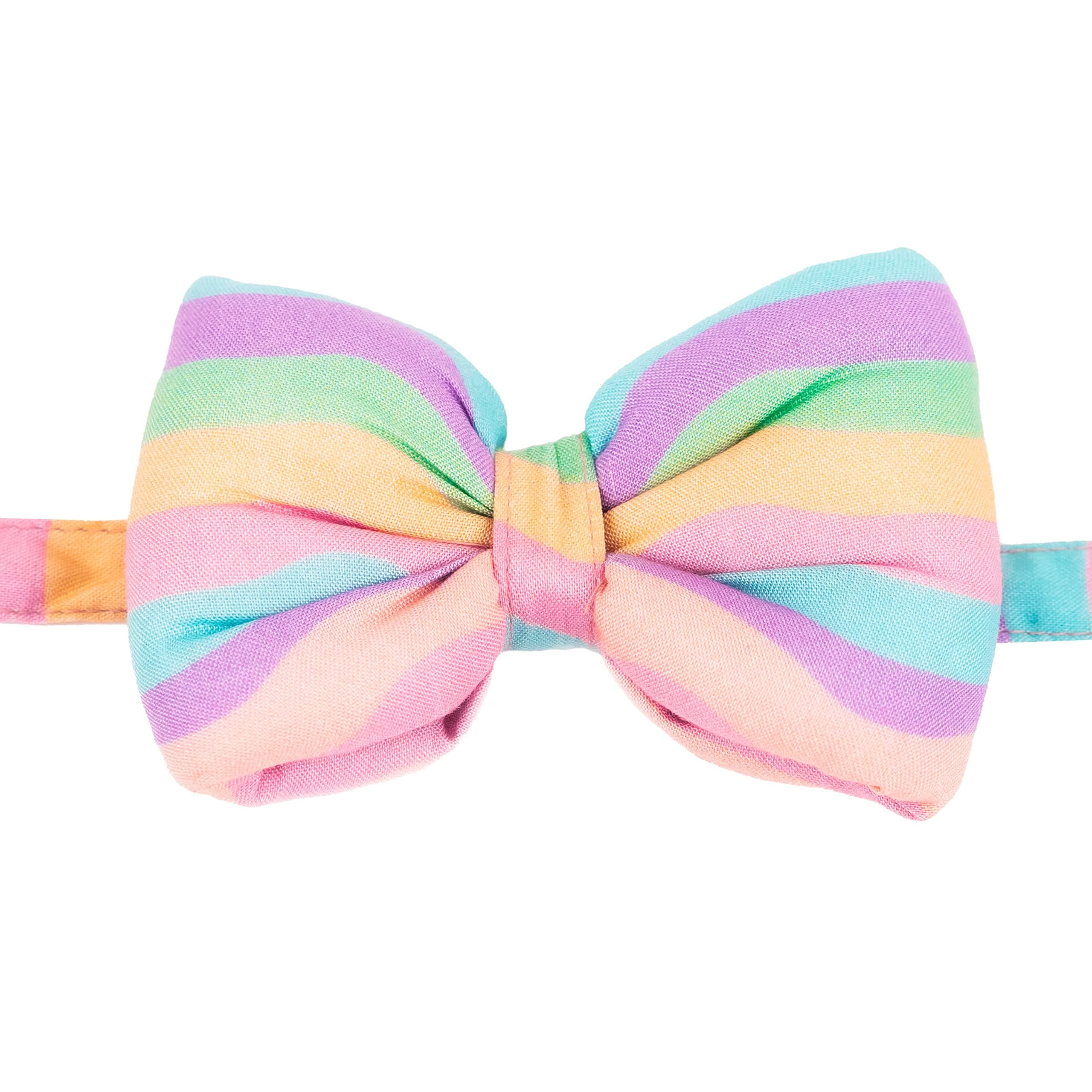 Mutt of Course Marshmallow Rainbow Bow(L)