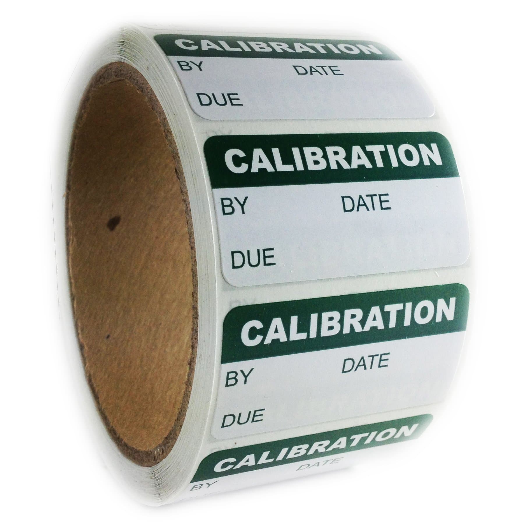 Writeable Green Calibration Label - 1" by 2" - 500 ct