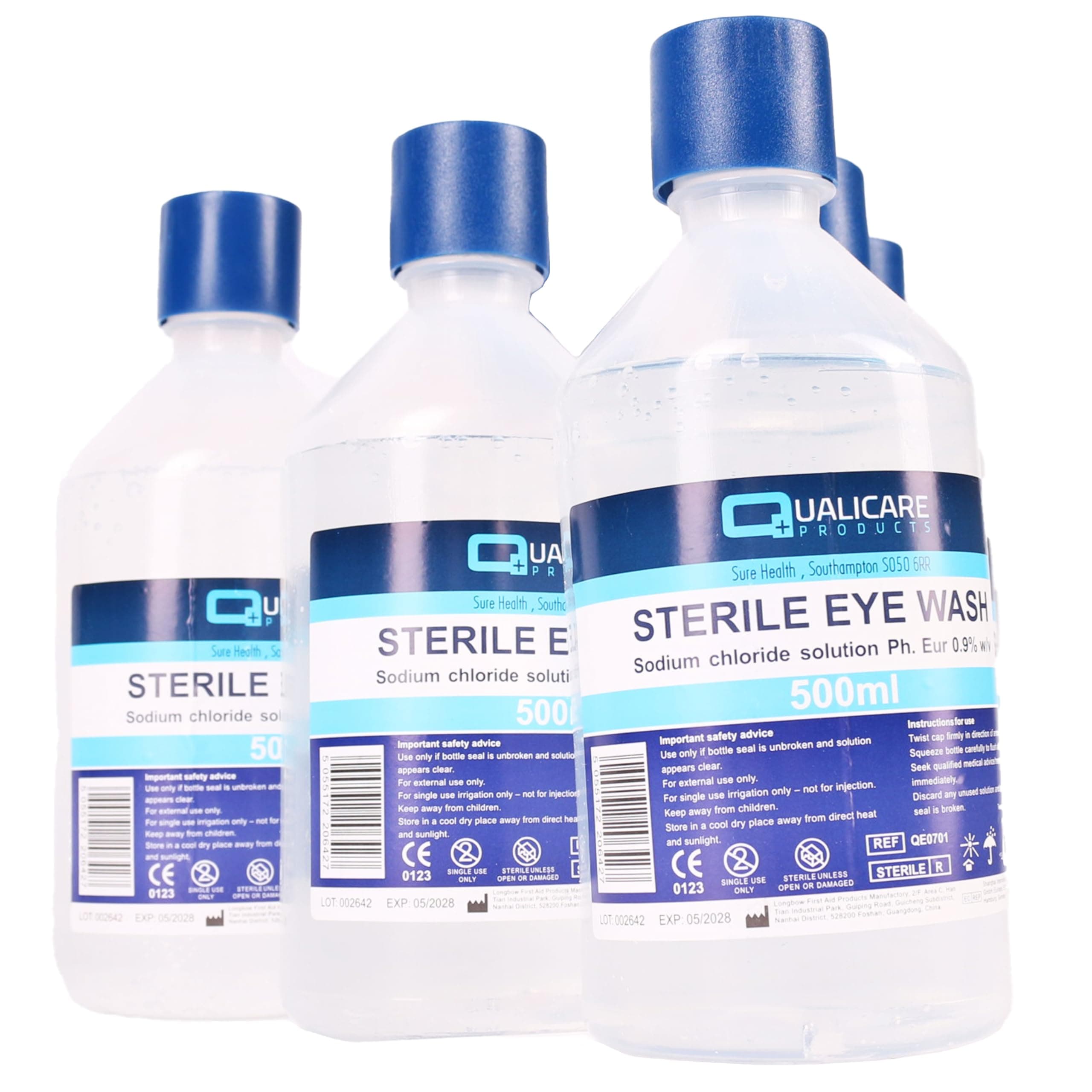 10x Eye Wash Solution 500ml Sterile Saline Eyewash