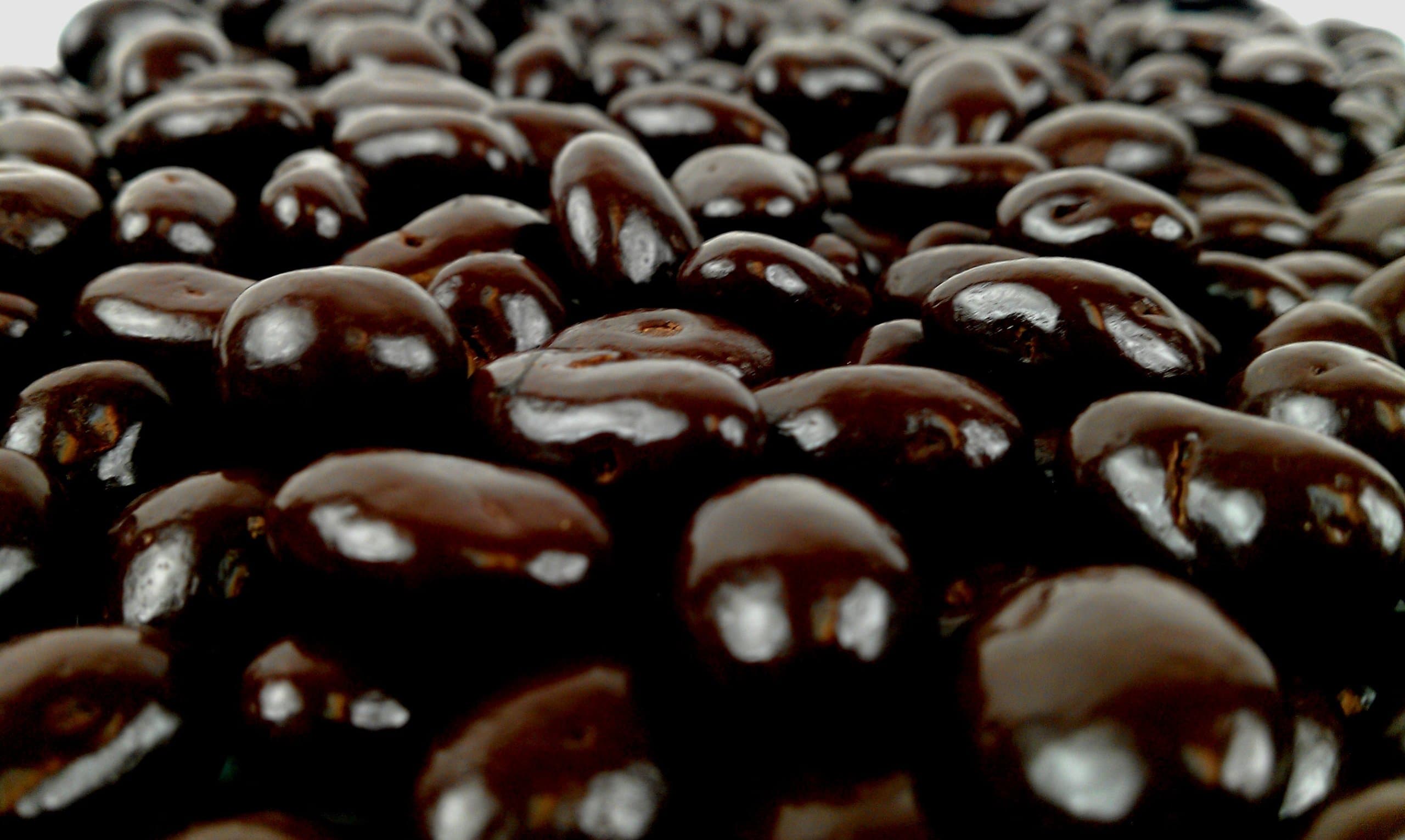 Dark Chocolate Covered Espresso Beans (1 Pound Bag)