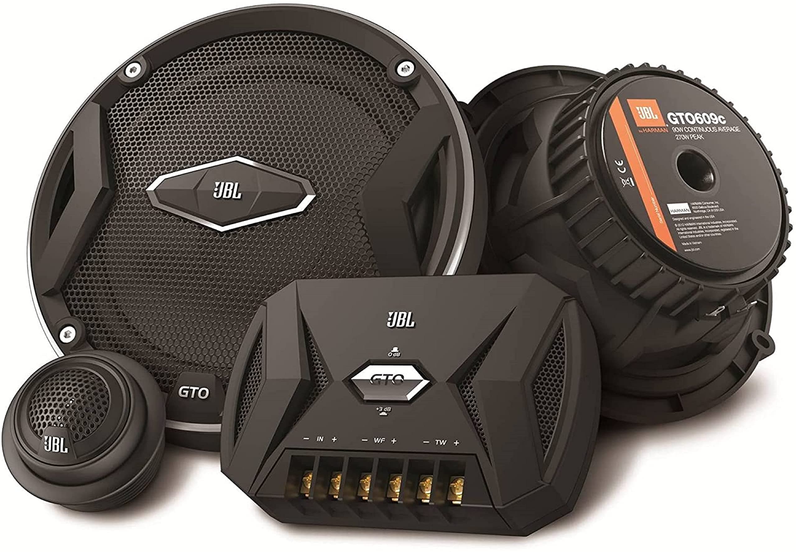 Gto609C 90W Wired Speaker - Black