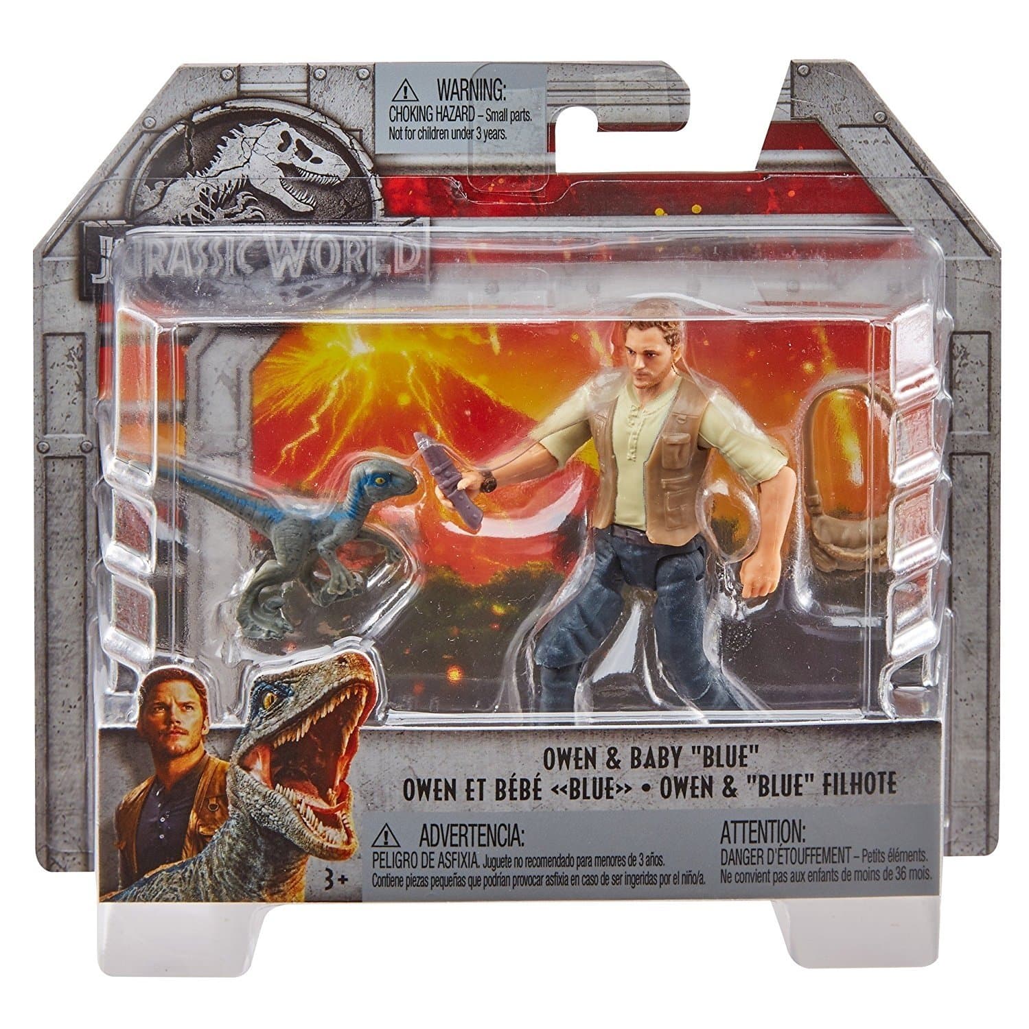 JURASSIC WORLD BASIC FIGURE Owen & Baby "Blue"