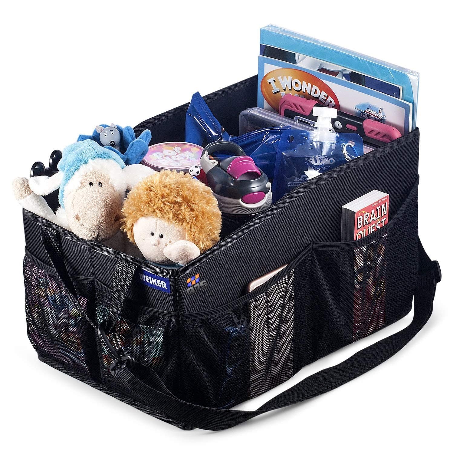 Car Organiser Multi Pockets Car Back Front Seat Organiser with multiple Storage Sections, Portable Car Boot Organiser – Ver 4.0 Q7S Q7S2JXN Car Organizer