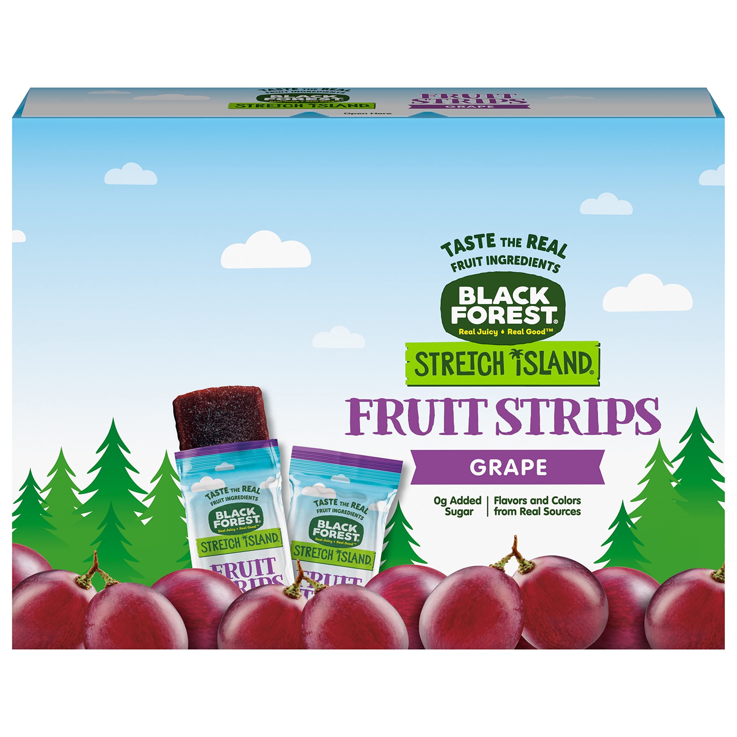 Black Forest Stretch Island Fruit Strips, Grape Flavor, 0.5 Ounce Strips (Pack of 30)