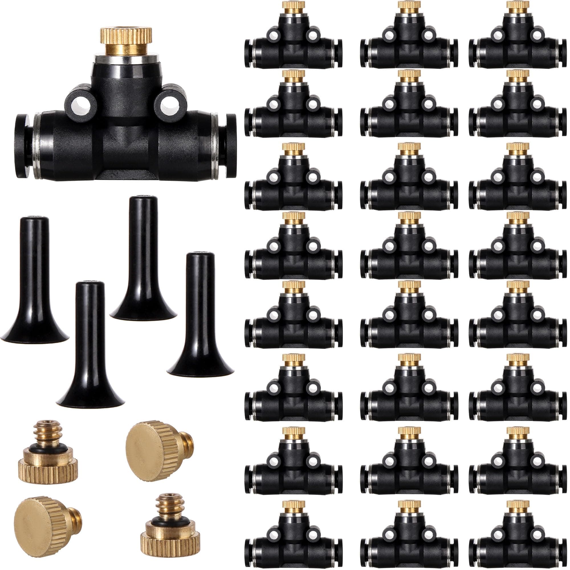 56PC Brass Misting Nozzles Outdoor Cooling System