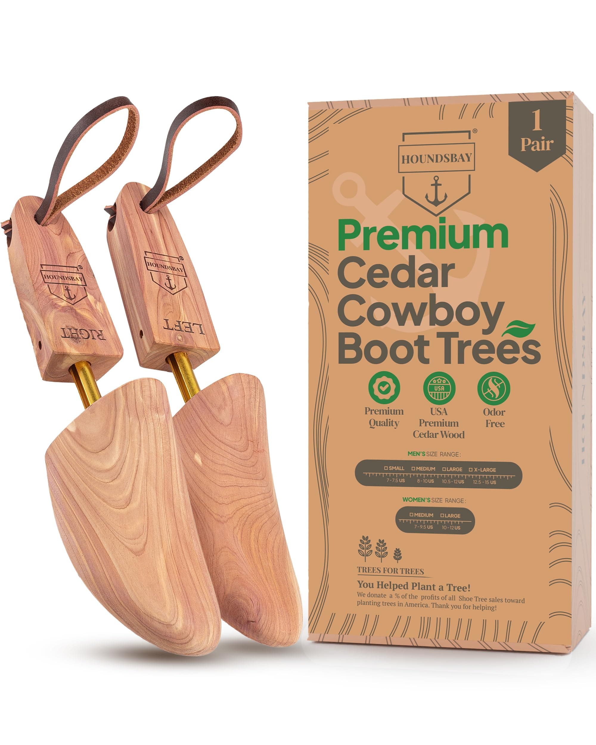 Cowboy Boot Trees, Cedar Western Boot Tree for Men & Women, Shoe Tree for Boots, Boot Stretcher & Shaper