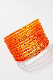 Rain Drop Glass Bangles Set For Women And Girls | Light Weight Bangles | Traditional Transparent Fancy Glass Chudi Set for Wedding, Party (12 Bangles)