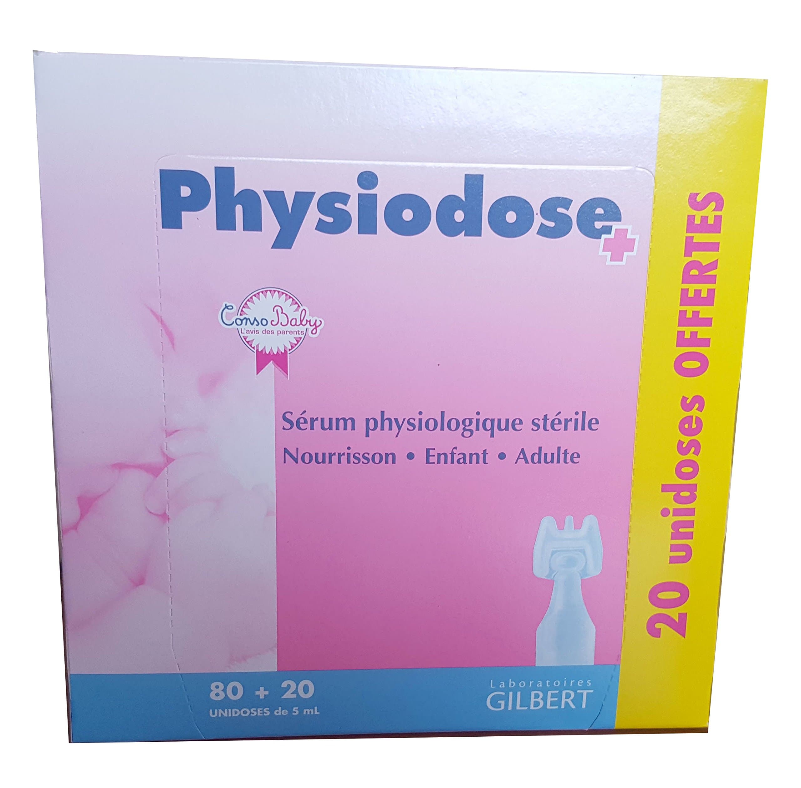 Gilbert Physiodose Sterile Physiological Serum 100 Single Doses - Value Pack