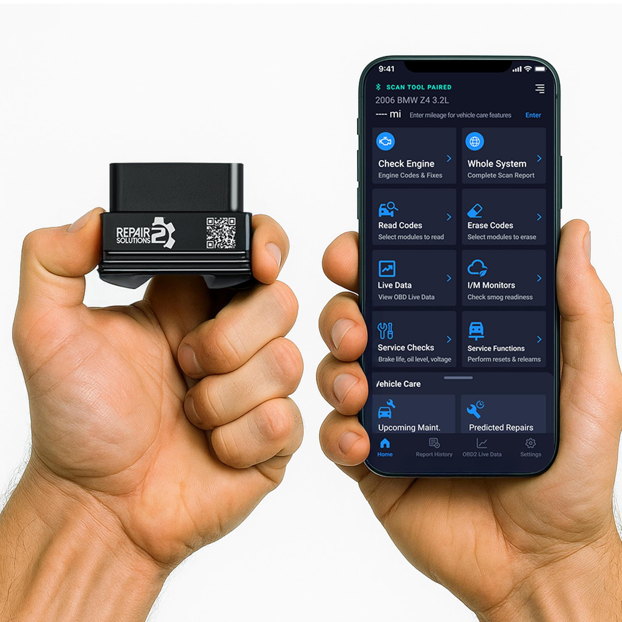 Innova 1000 Bluetooth OBD2 Scanner for iPhone & Android - Predict Car Problems Before They Happen - No Subscriptions - Detect Check Engine, ABS, SRS Issues for Cars 1996+