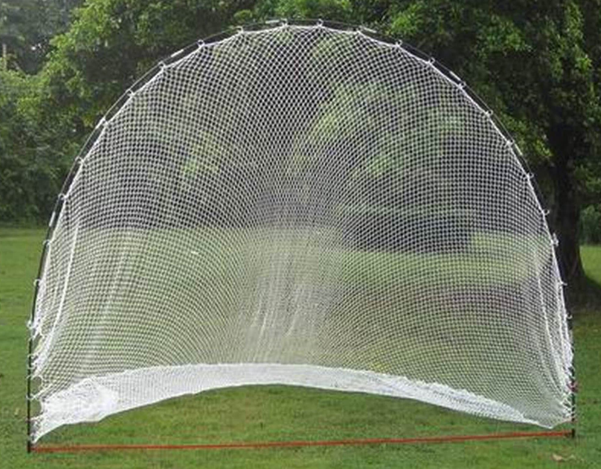 The Range - large tee-off net 275 x 210 x 210 cm - with tent hooks - golf net / range net / driving range / exercise net