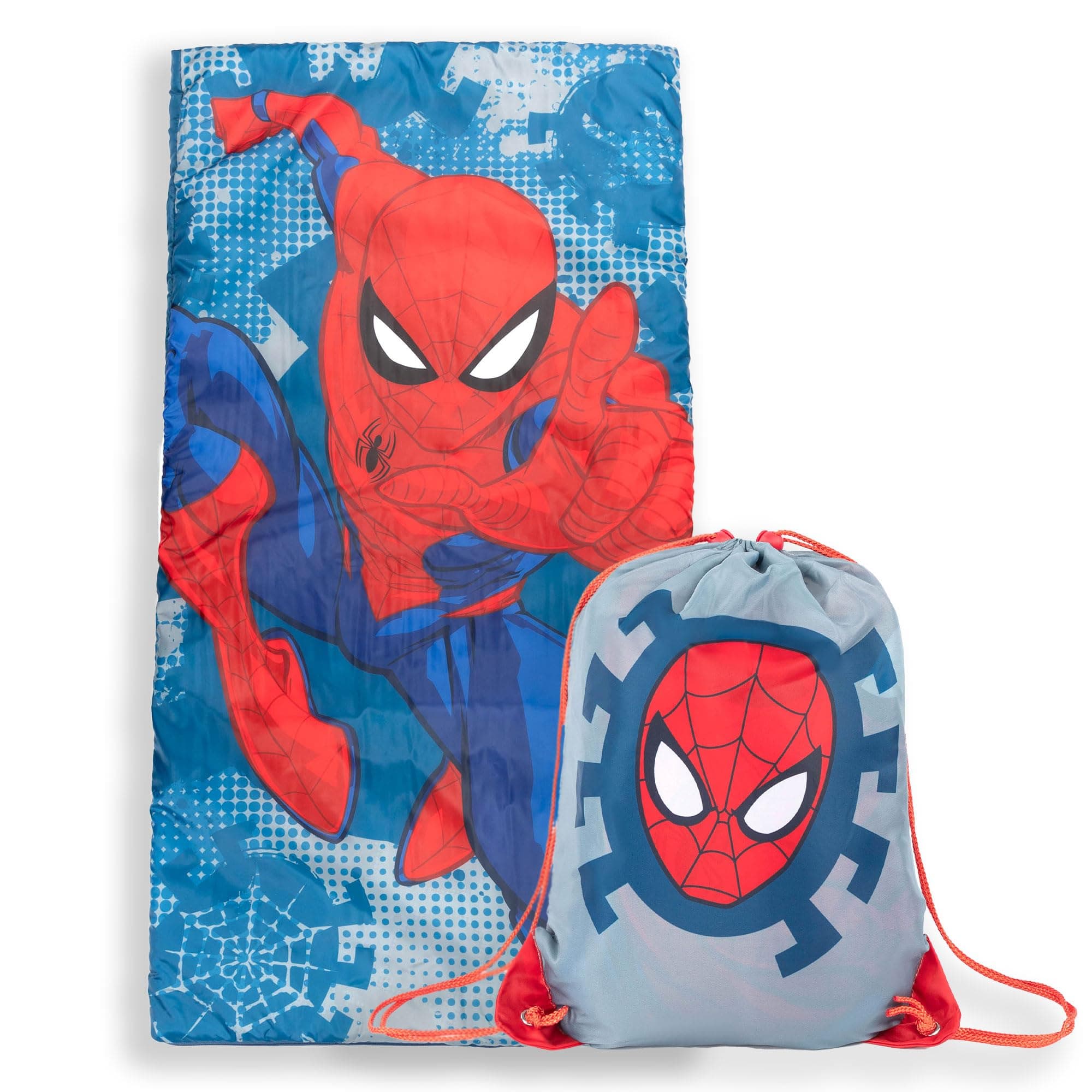 Marvel Spiderman Spidey Dots Slumber Sack - Cozy & Warm Kids Lightweight Slumber Bag/Sleeping Bag
