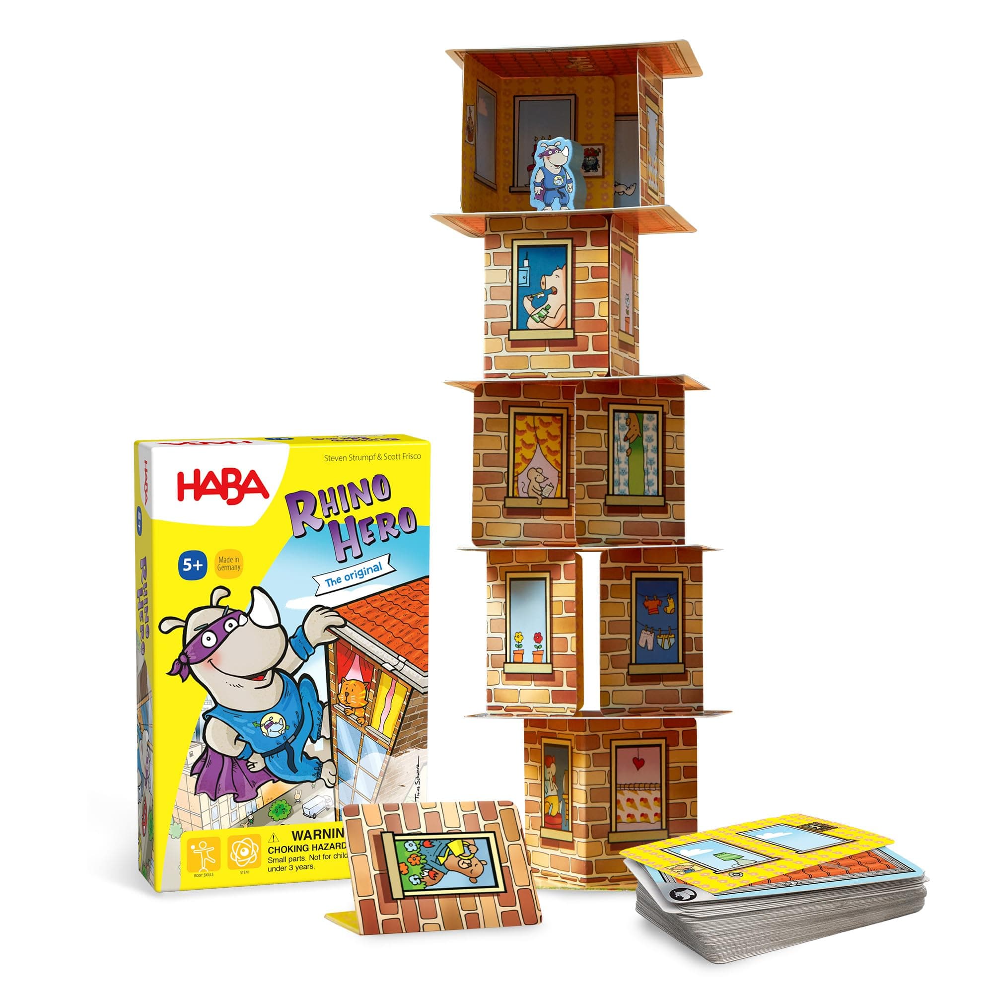 HABA Rhino Hero Stacking Game