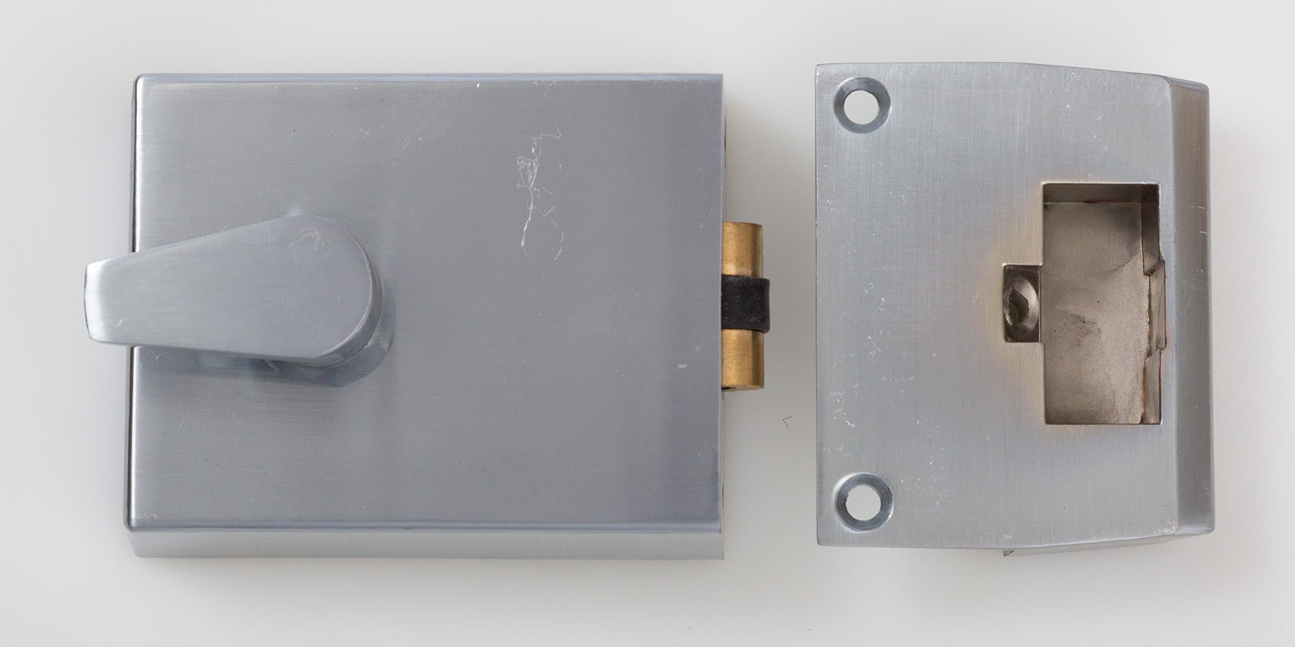 Newstar Bary Roller Bolt Night Latch - 60mm Backset (Satin Chrome Plate)