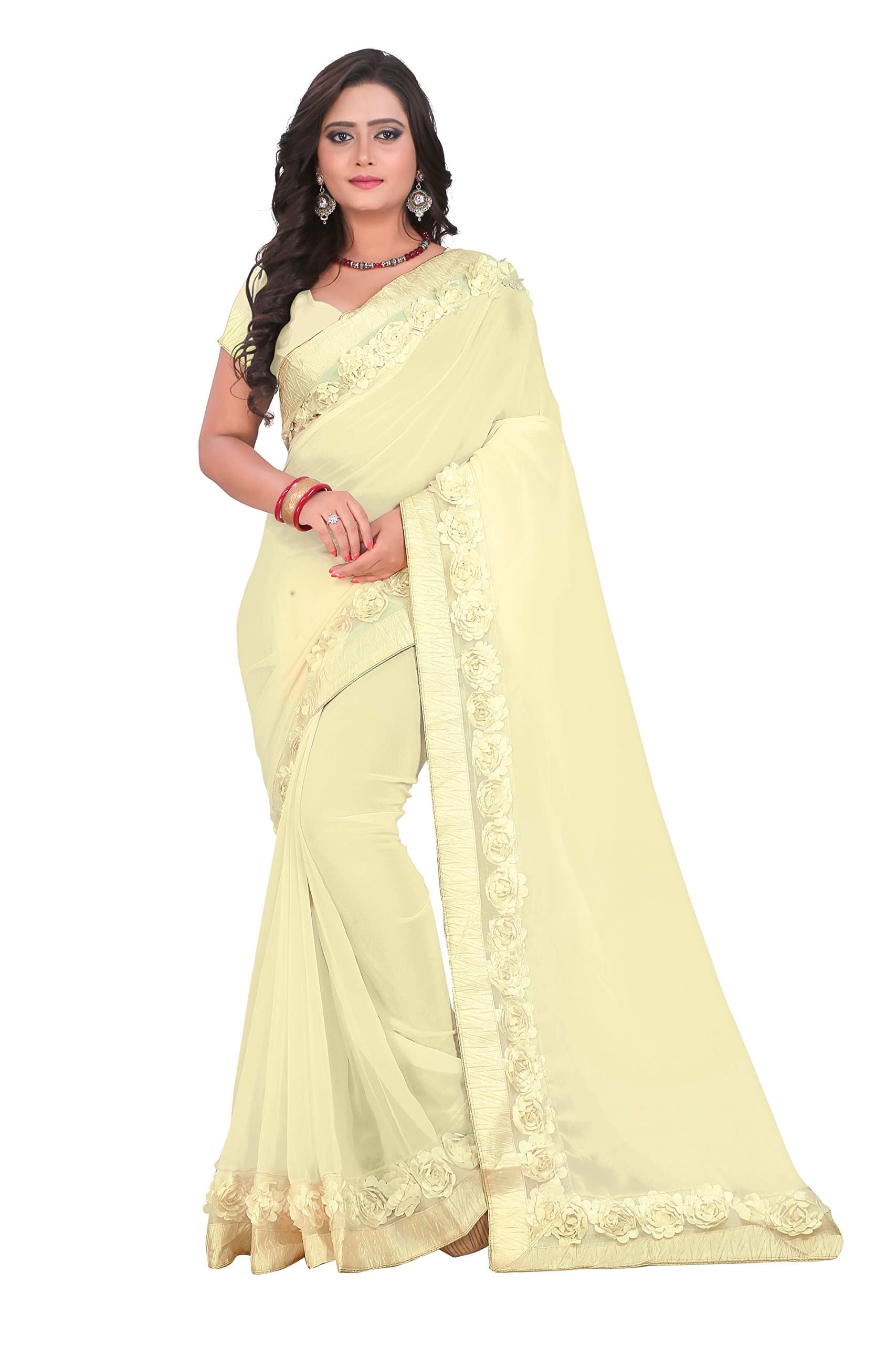 RIVA ENTERPRISE Women's Georgette Saree