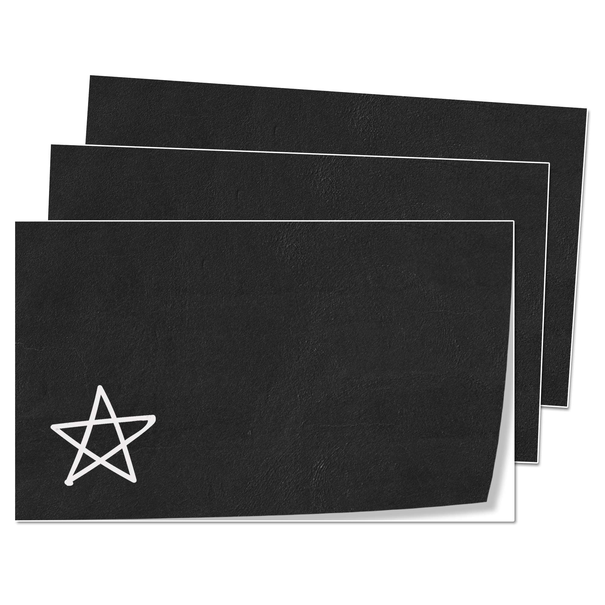 20-Pack, 10 x 6", Large DIY Chalkboard Sticker Label Sheet, Erasable and Reusable