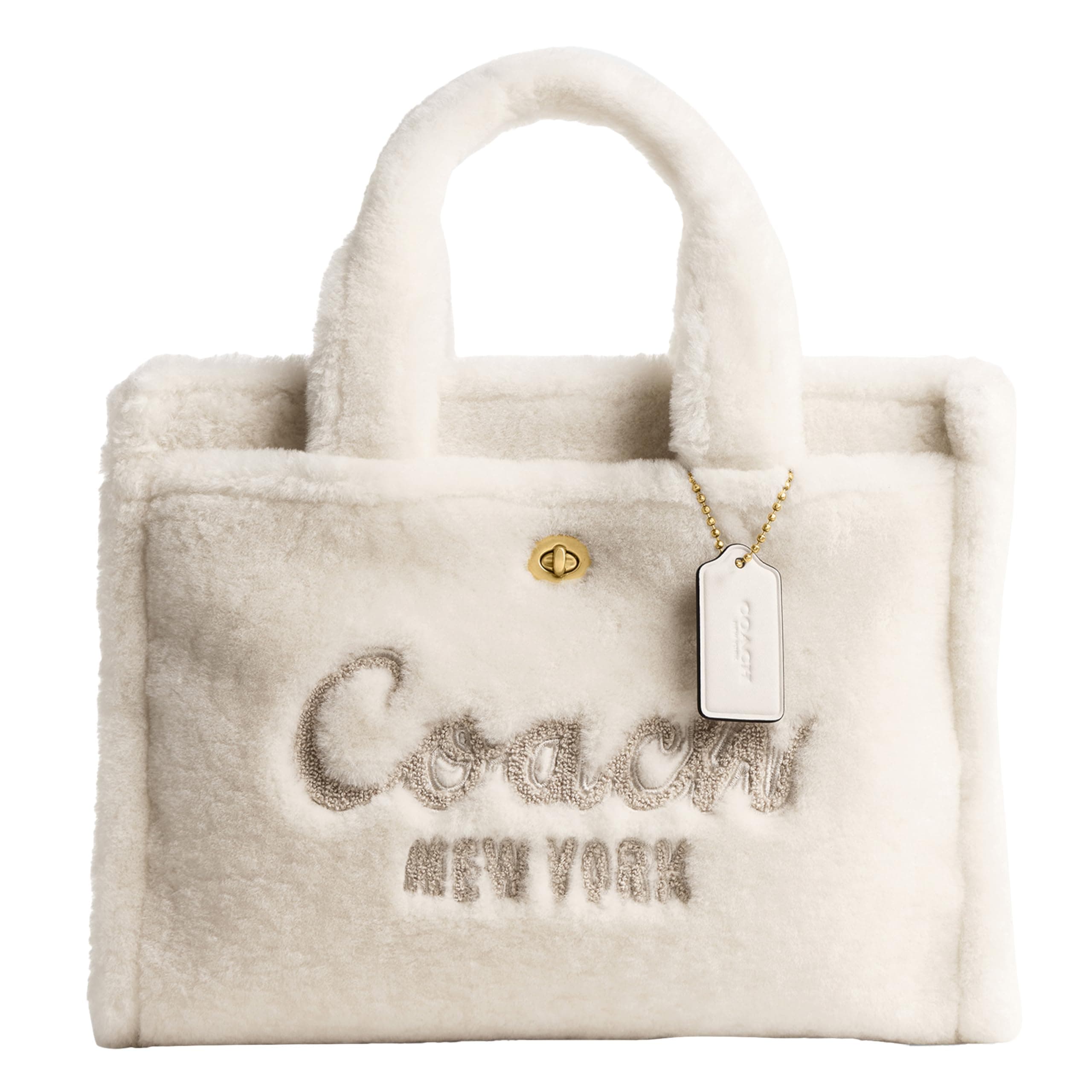 Coach Cargo Tote Bag with Bow Print