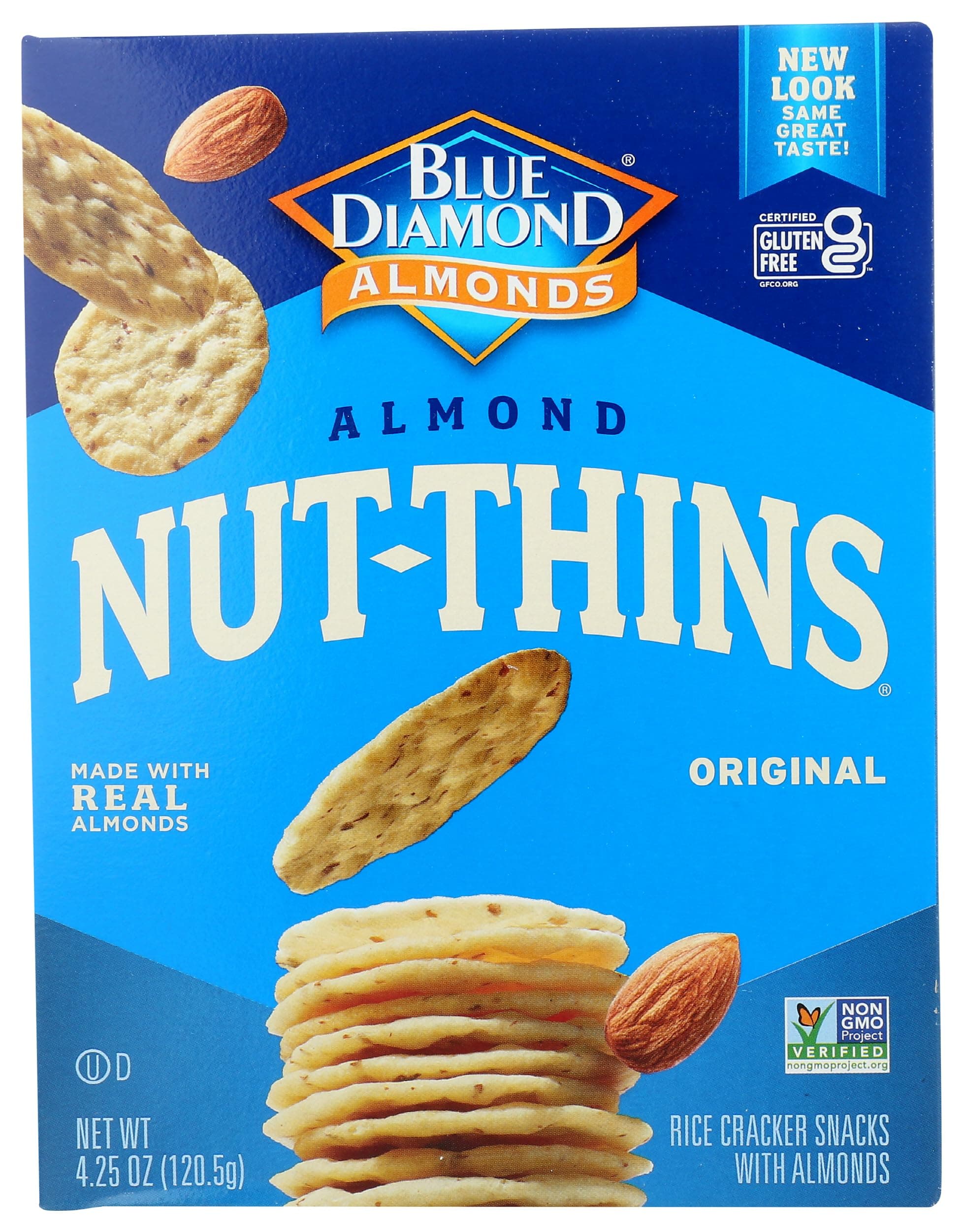 Blue Diamond Almond Nut-Thins, Nut And Rice Cracker -- 4.25
