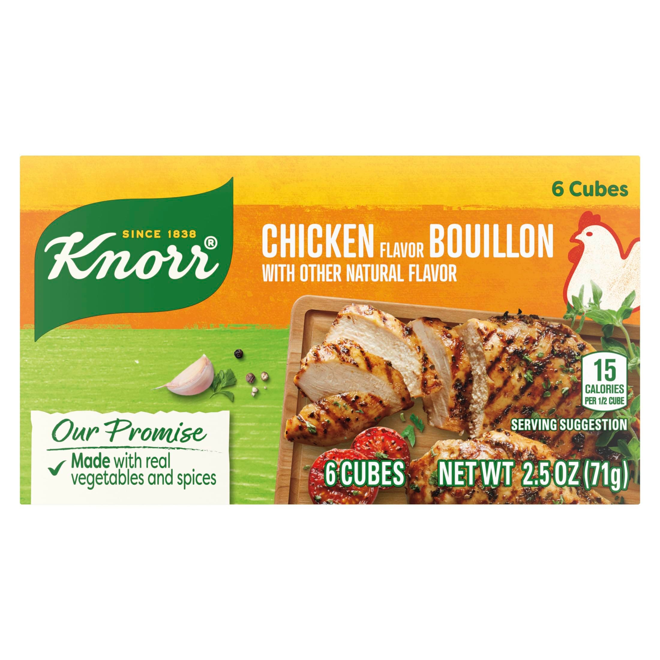 Knorr Cube Bouillon, Chicken, 2.5 Ounce, 6 Cubes