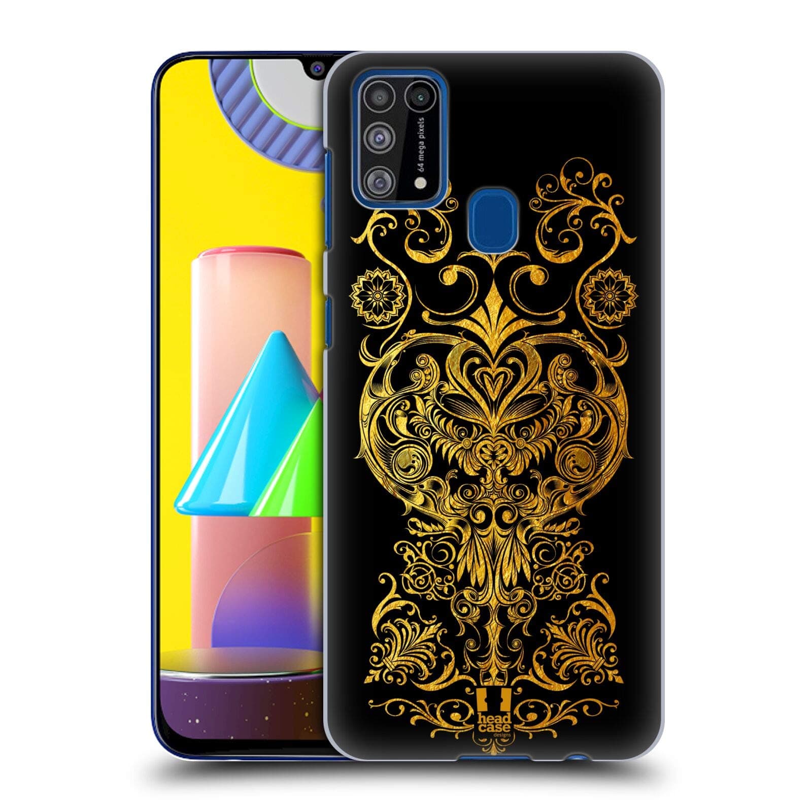 Head Case Designs Modish Heart Luxurious Ornaments Hard Back Case Compatible With Samsung Galaxy M31 (2020)