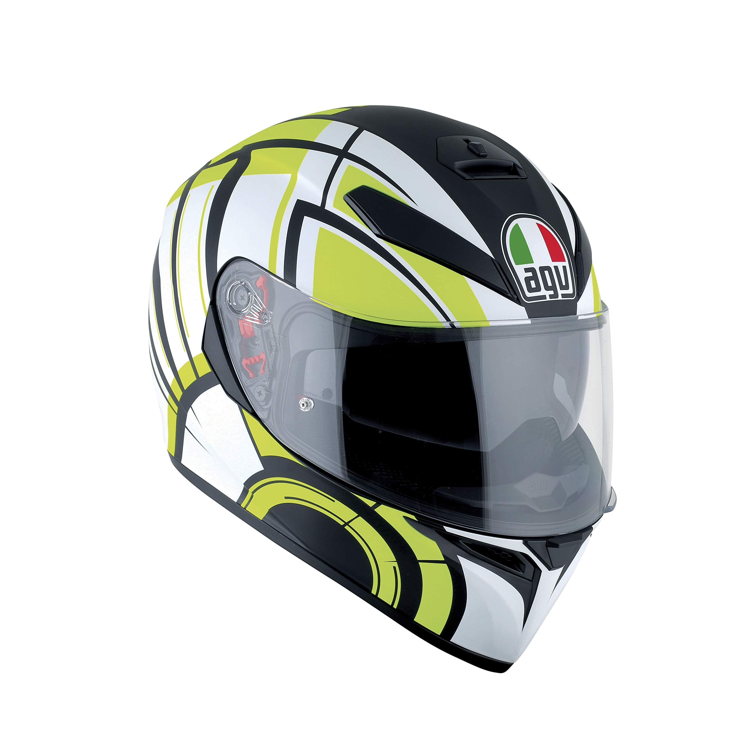 AGV K-3 SV E2205 Multi PLK, Avior Matt White/Lime, Size L