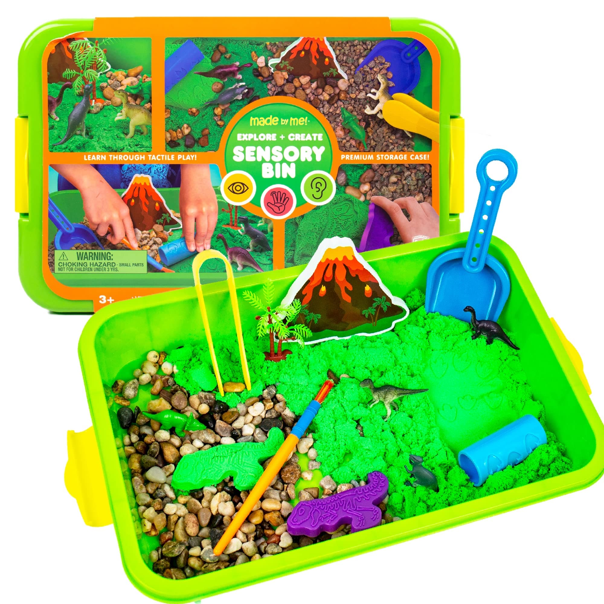 Explore + Create Dino Galaxy Sensory Bin, Fun Sensory Bins for Toddlers 3+, All-in-One Tactile Sensory Toys & Dino-Mite Sensory Experience