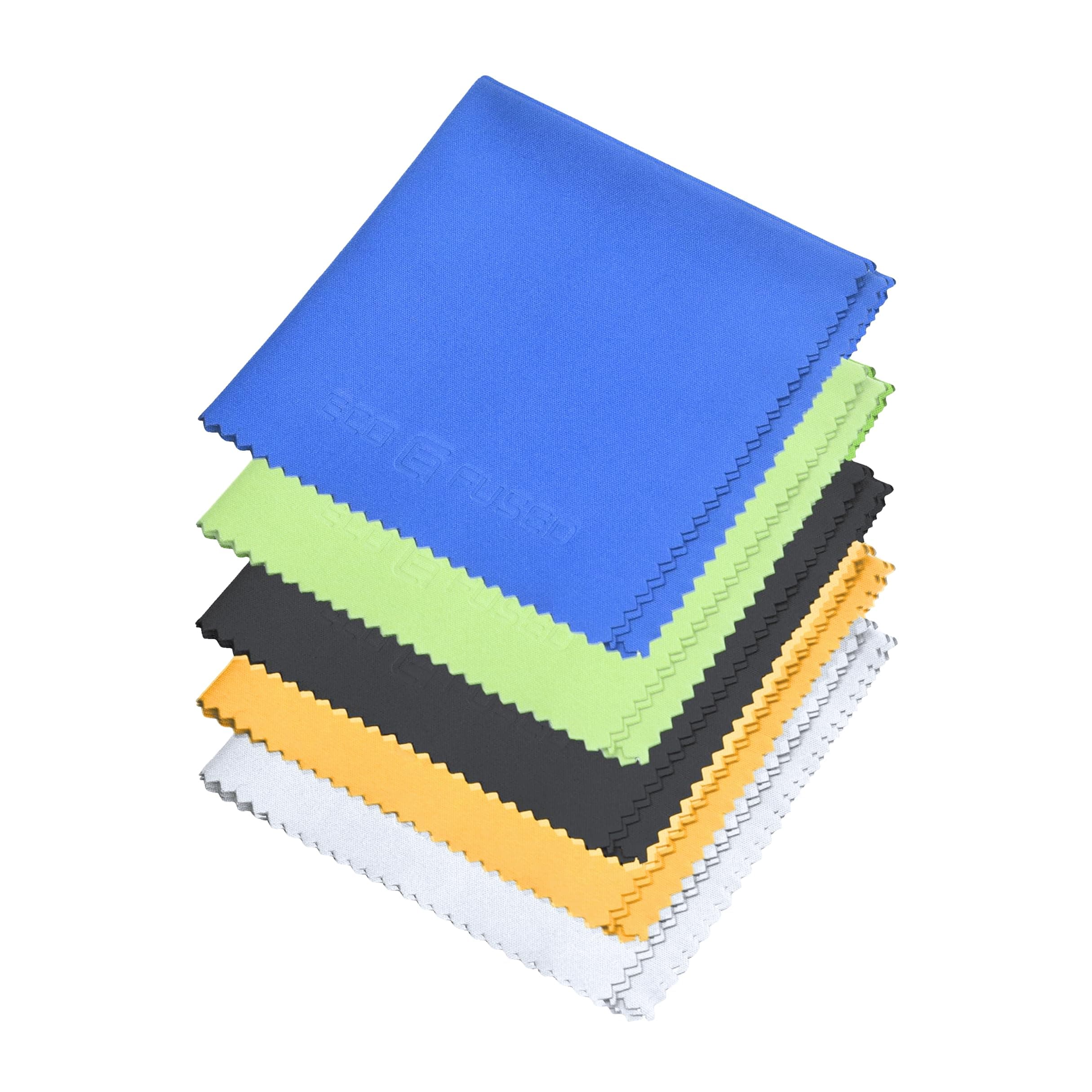 Microfiber Cleaning Cloth - 8 x 8 Inch Microfiber Cloth - Pack of 5 Lens Cleaning Wipes - Cleaning Cloth for Glasses, Eyeglasses, Camera Lens & Phones