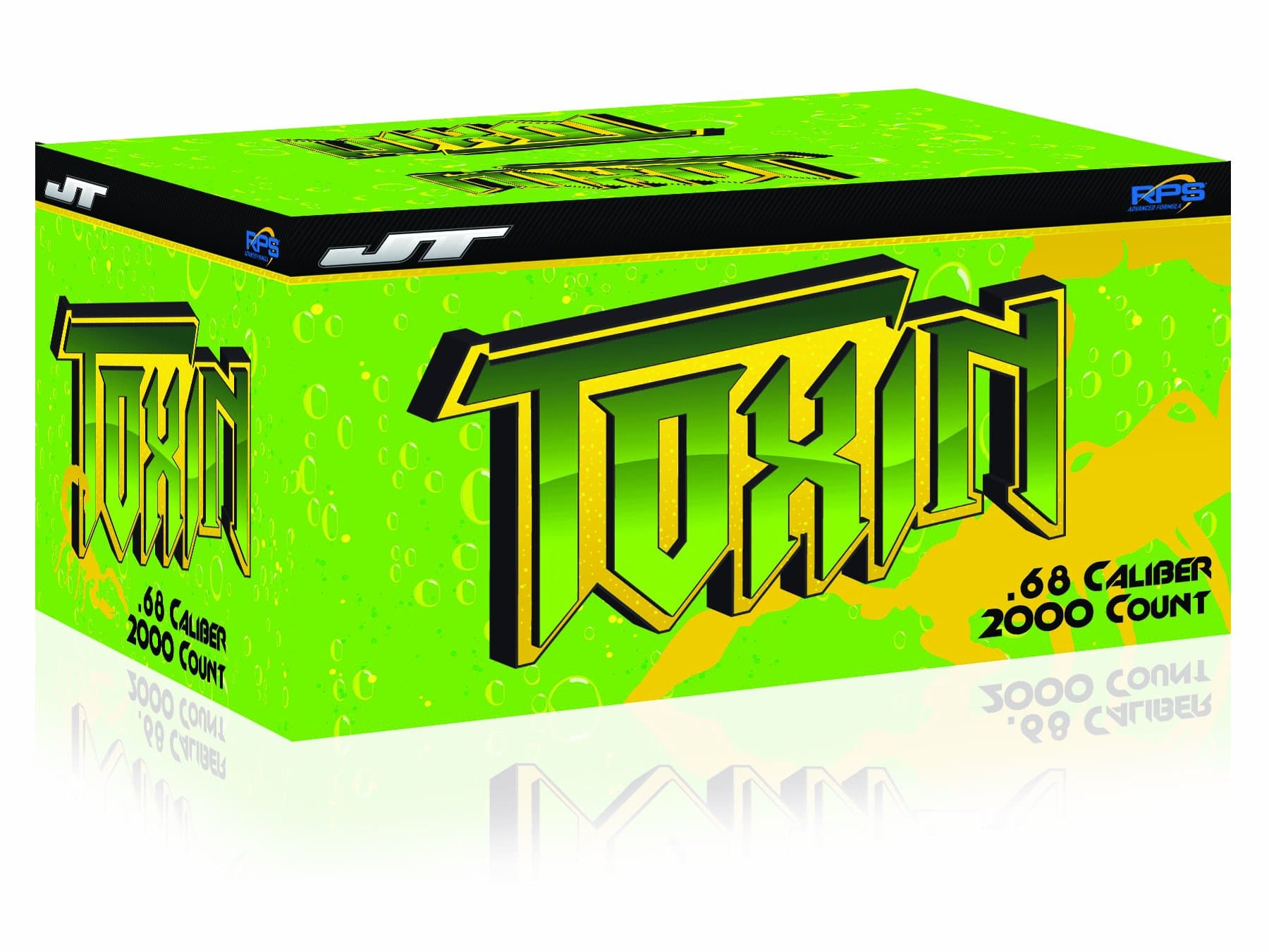 Paintballs - Green Shell, Yellow Fill - 2,000 Count