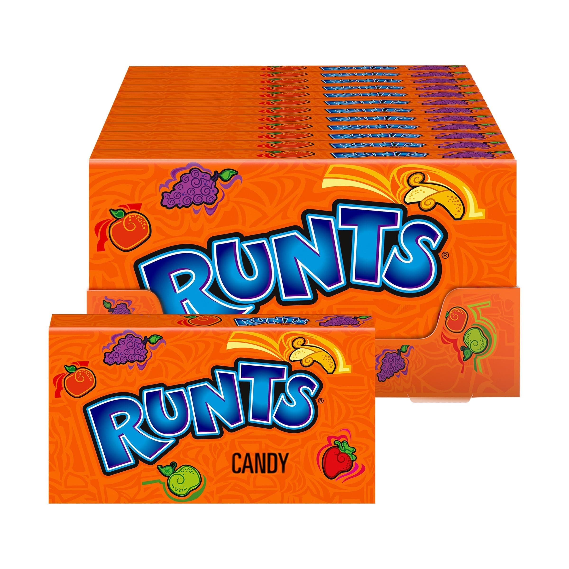 Runts Hard, Fruity Candy, 5 Ounce Theater Candy Boxes (Pack of 12)