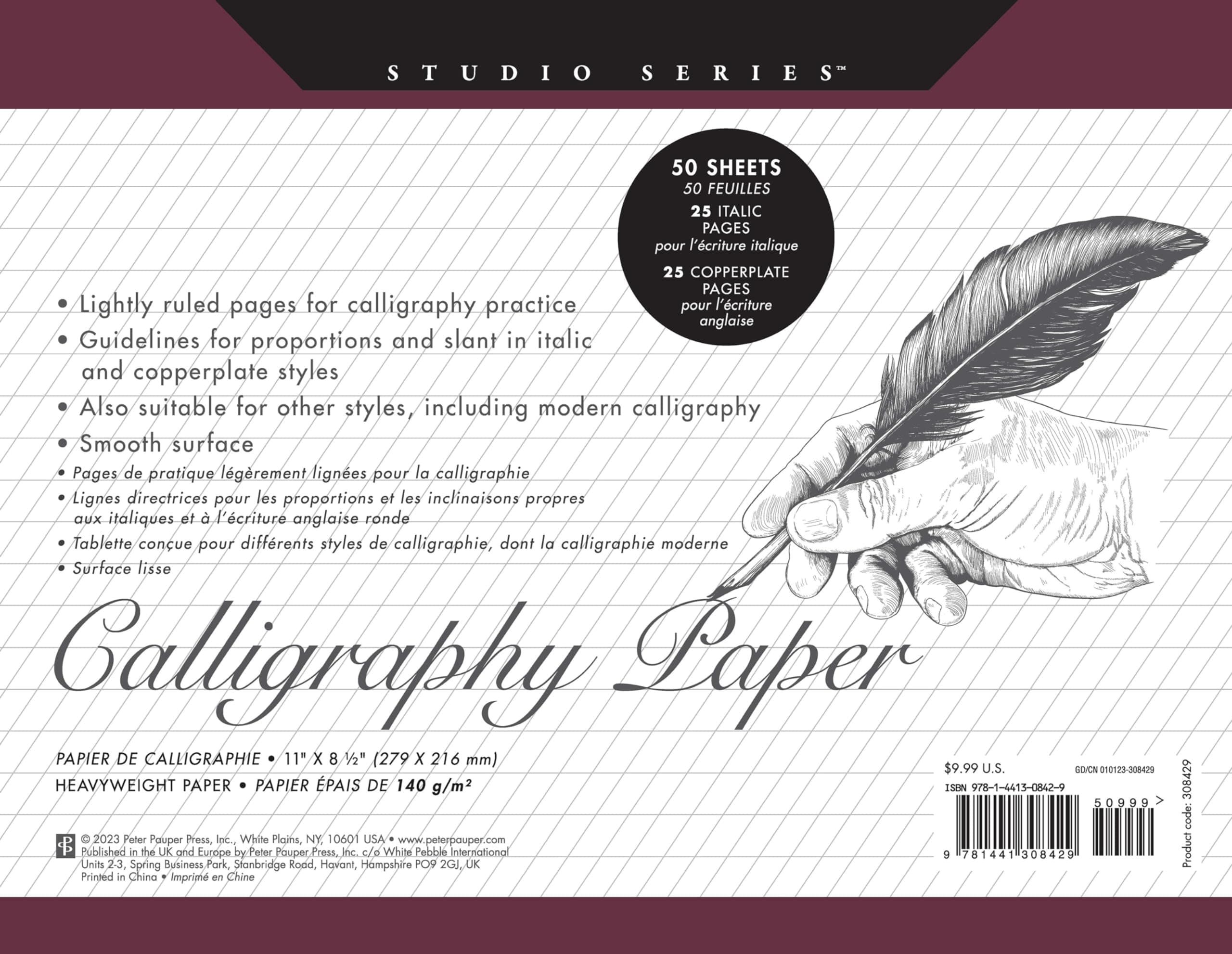 Studio Series Calligraphy Paper Pad (50 Sheets)