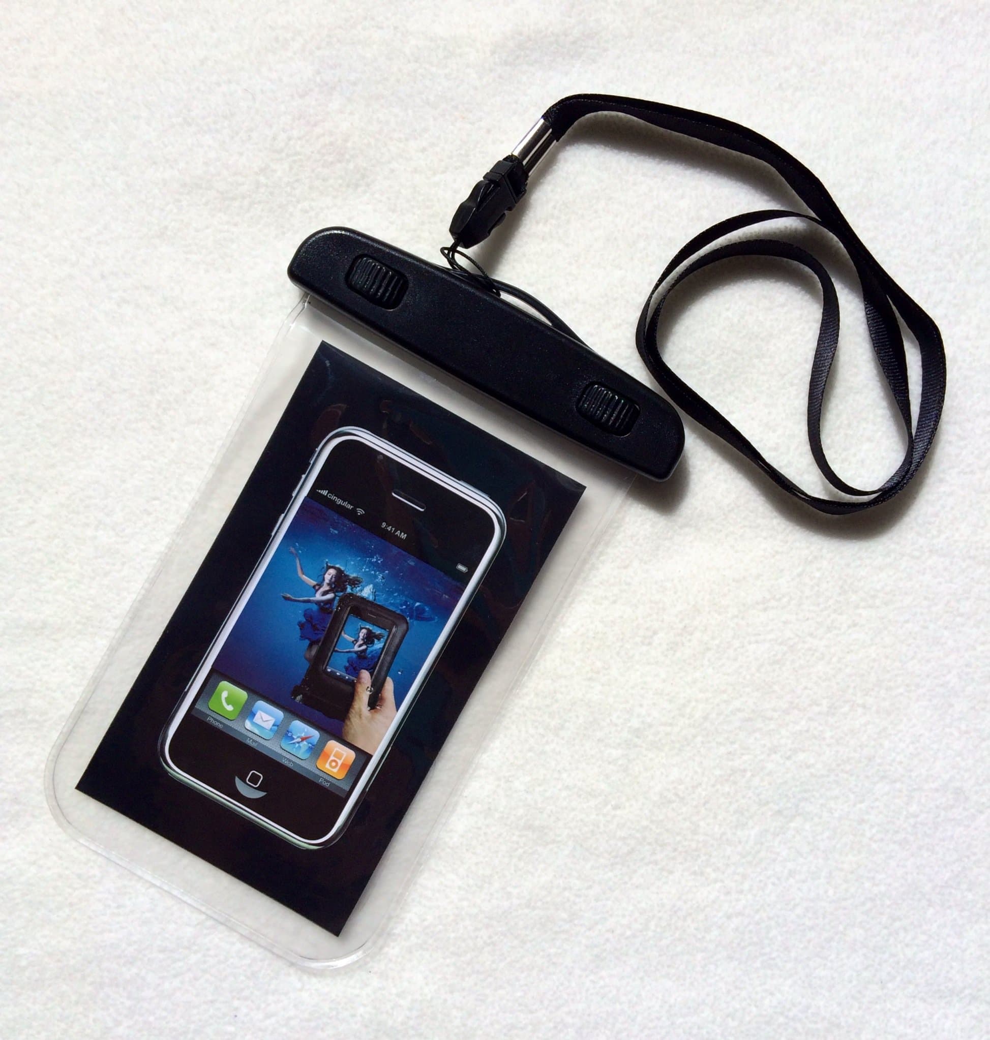 Waterproof Underwater Dry Case Pouch Bag for iPhone 5S, iPhone 5C, iPhone 5, iPod, MP3 Players, Digital Cameras and Other Similar Sized Device. Suitable for Swimming, Biking, Hiking, Skiing, Fishing, Kayaking and Other Outdoor Activities and Travels - IPX8 Certified, Safe & Reliable (Clear)