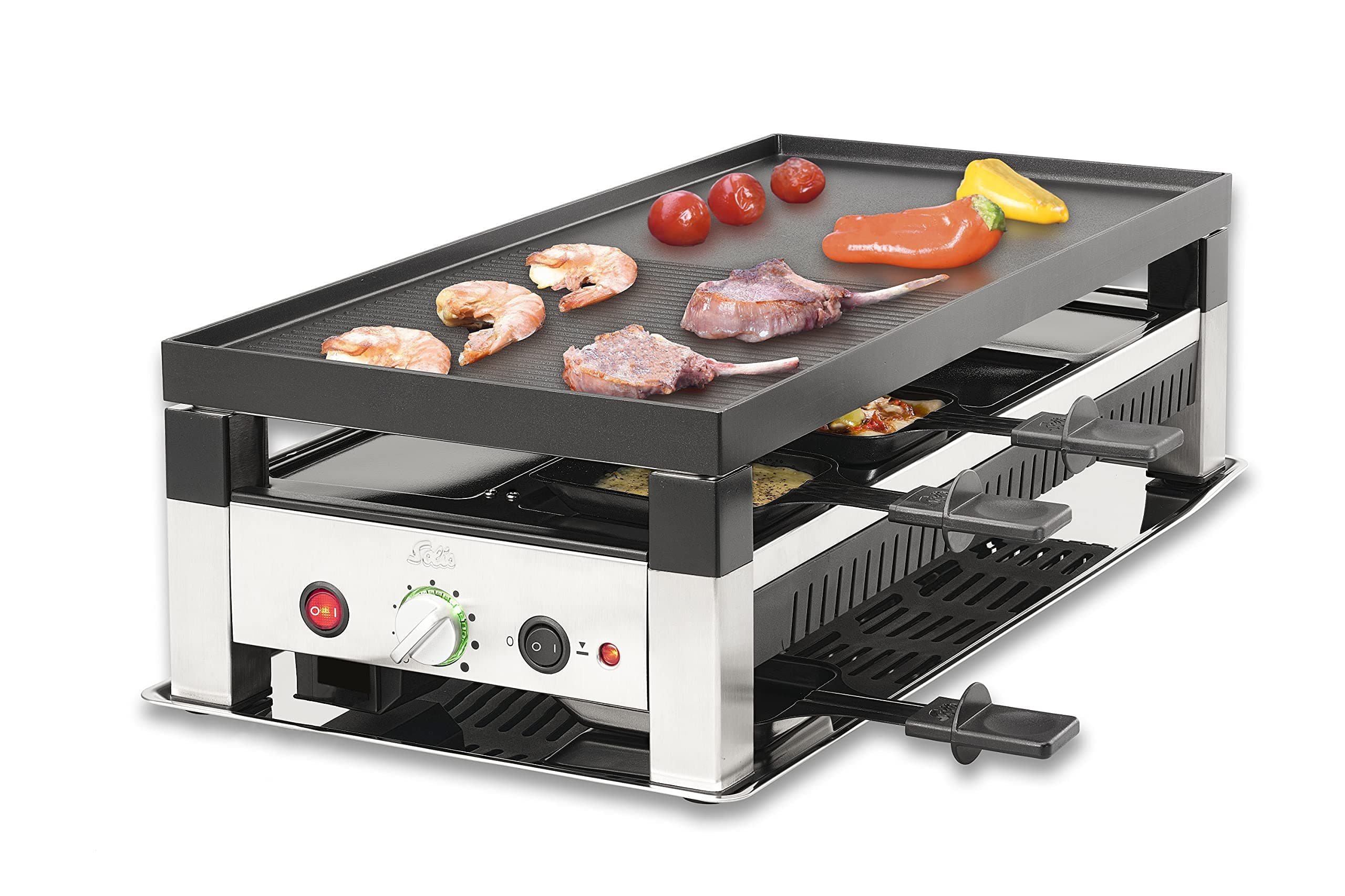 Solis 5 in 1 Table Grill Type 791, Silver, B69389, model 977.49