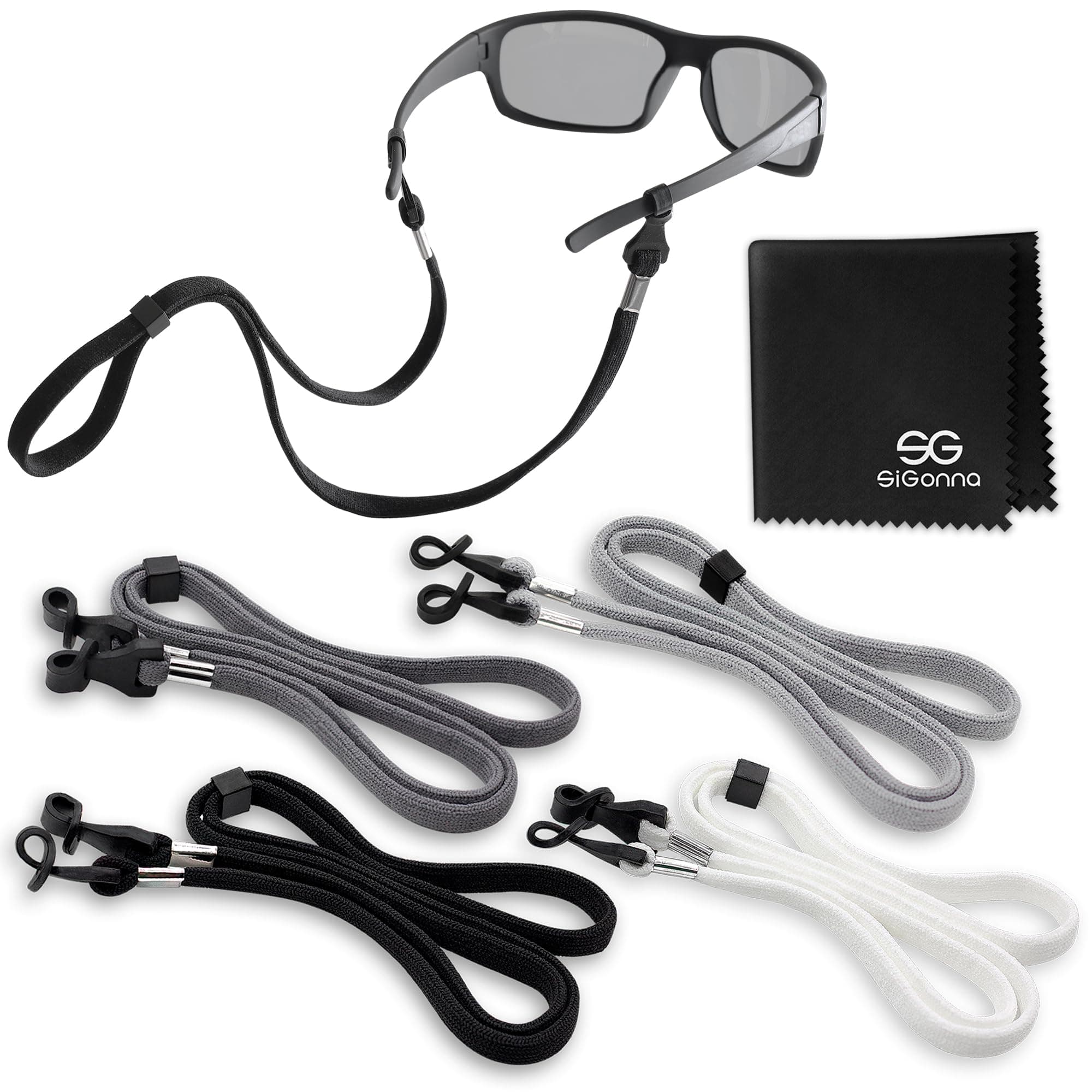 Eyeglasses String Holder Straps Cord - 4 Premium Eyeglass Chains for Men Women
