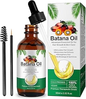 Generic Batana Oil for Hair Growth, Pure Natural Raw Batana Oil for Hair Growth, Nourishes Scalp, Prevent Hair Loss, Promotes Hair Thickness for Men & Women-2.02 fl oz, Green