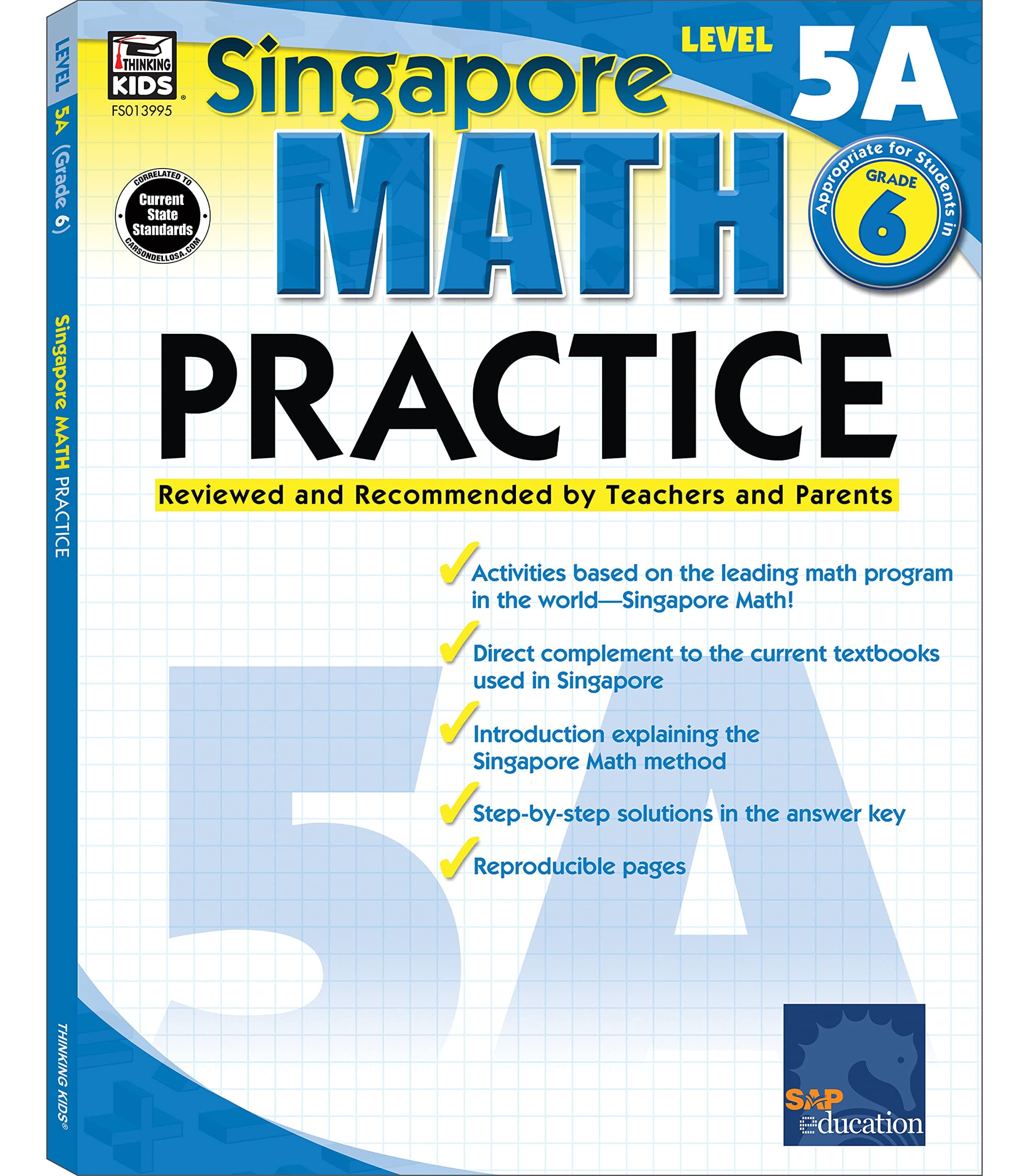Singapore Math Practice Level 5A, Grade 6
