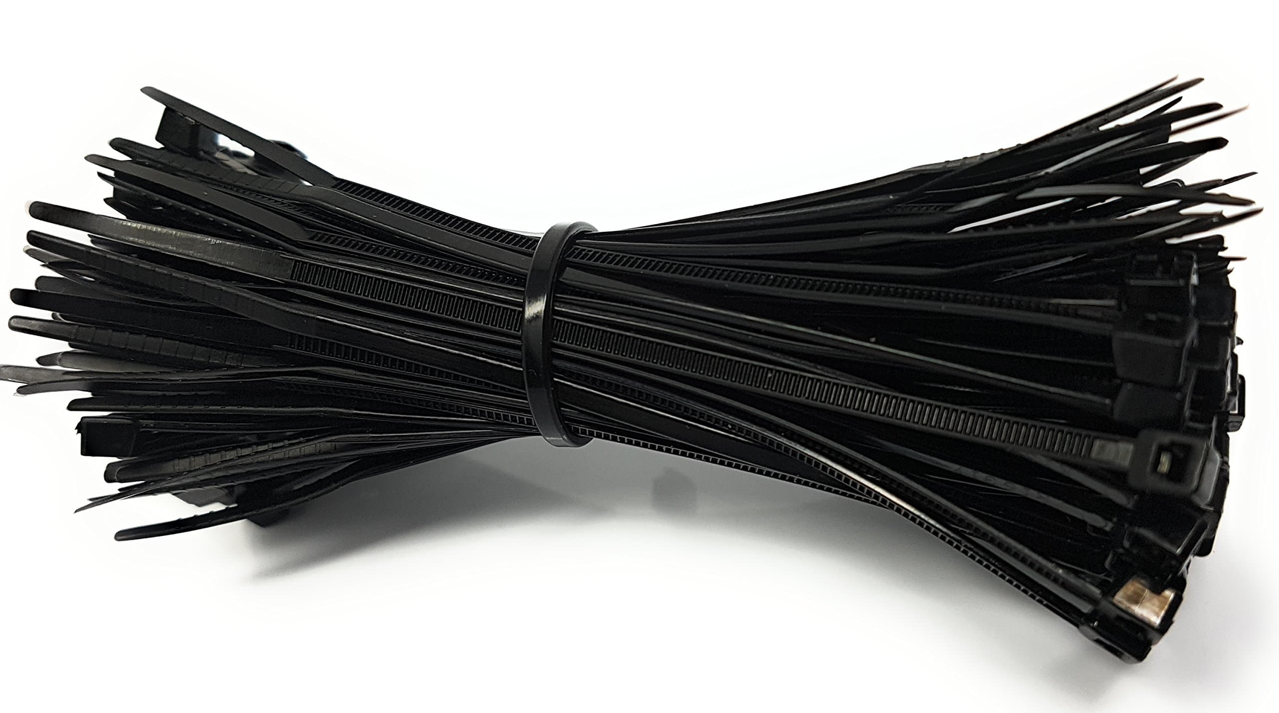 100 Pcs Cable Ties 100mm x 2.5mm Black Small Ties 10 cm x 2.5 mm