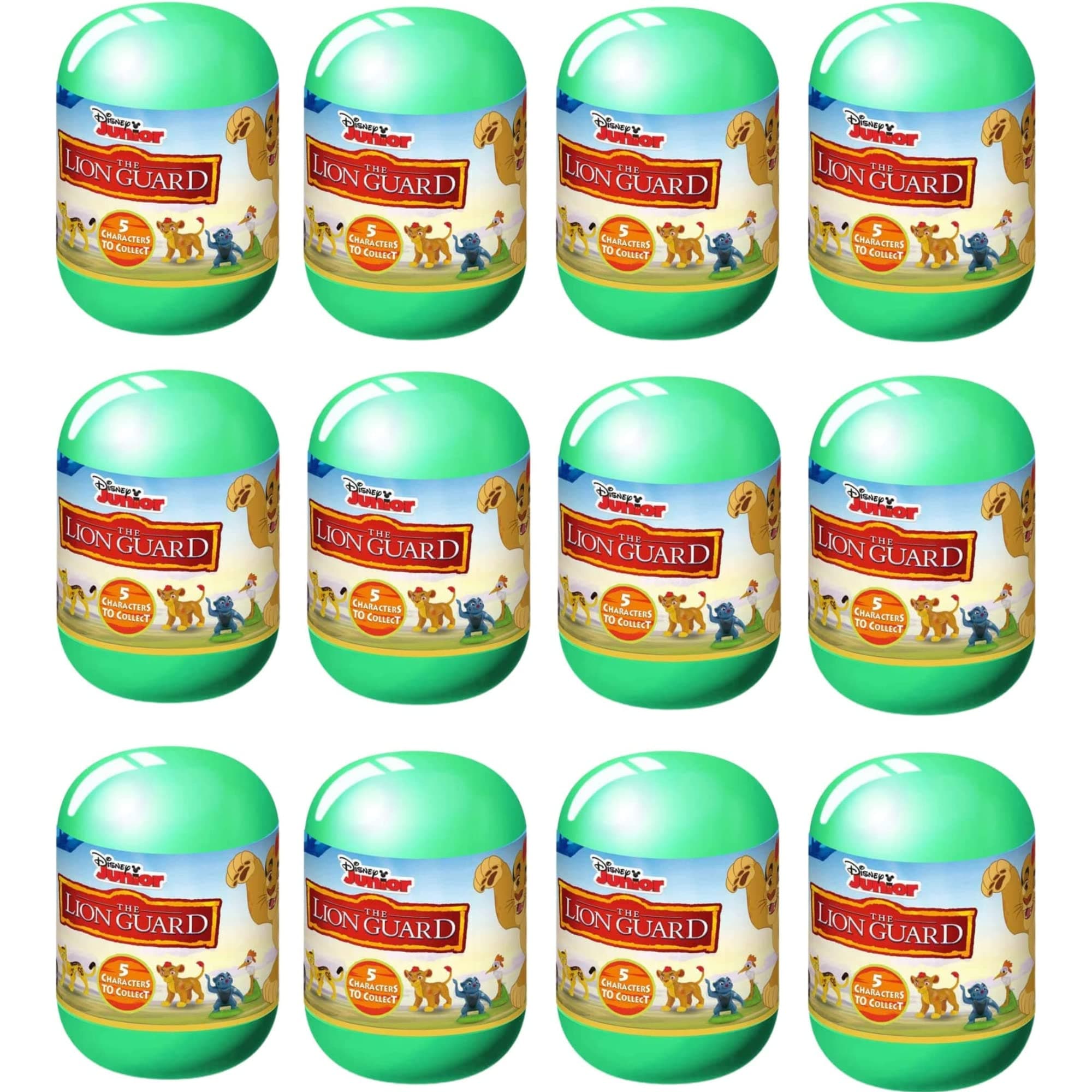 The Lion Guard - Junior Blind Box - 2" 5cm Mini Figures - 5 to Collect - Pack of 12 Capsules