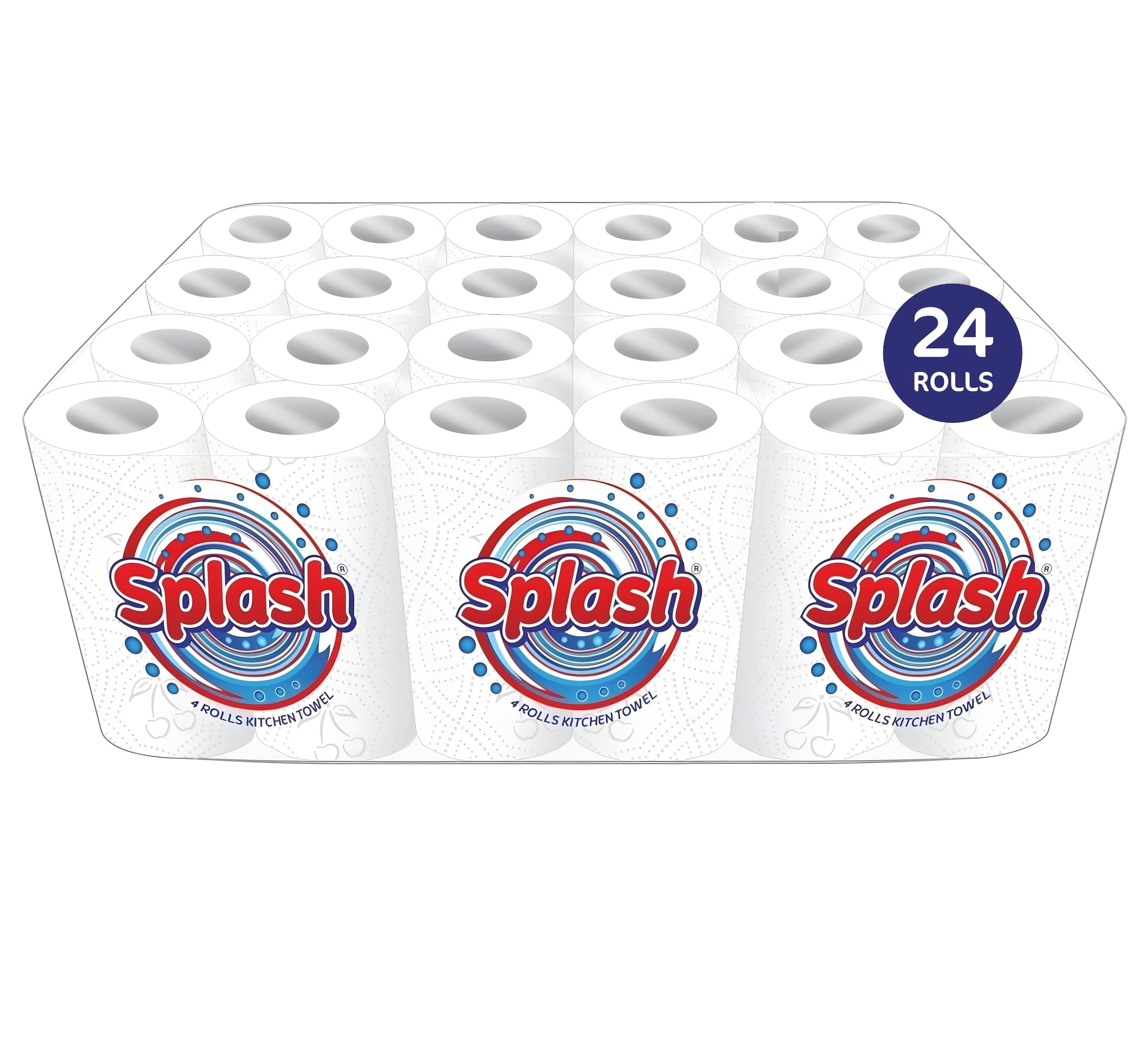 Splash 2-Ply Kitchen Roll 4 pack x 6