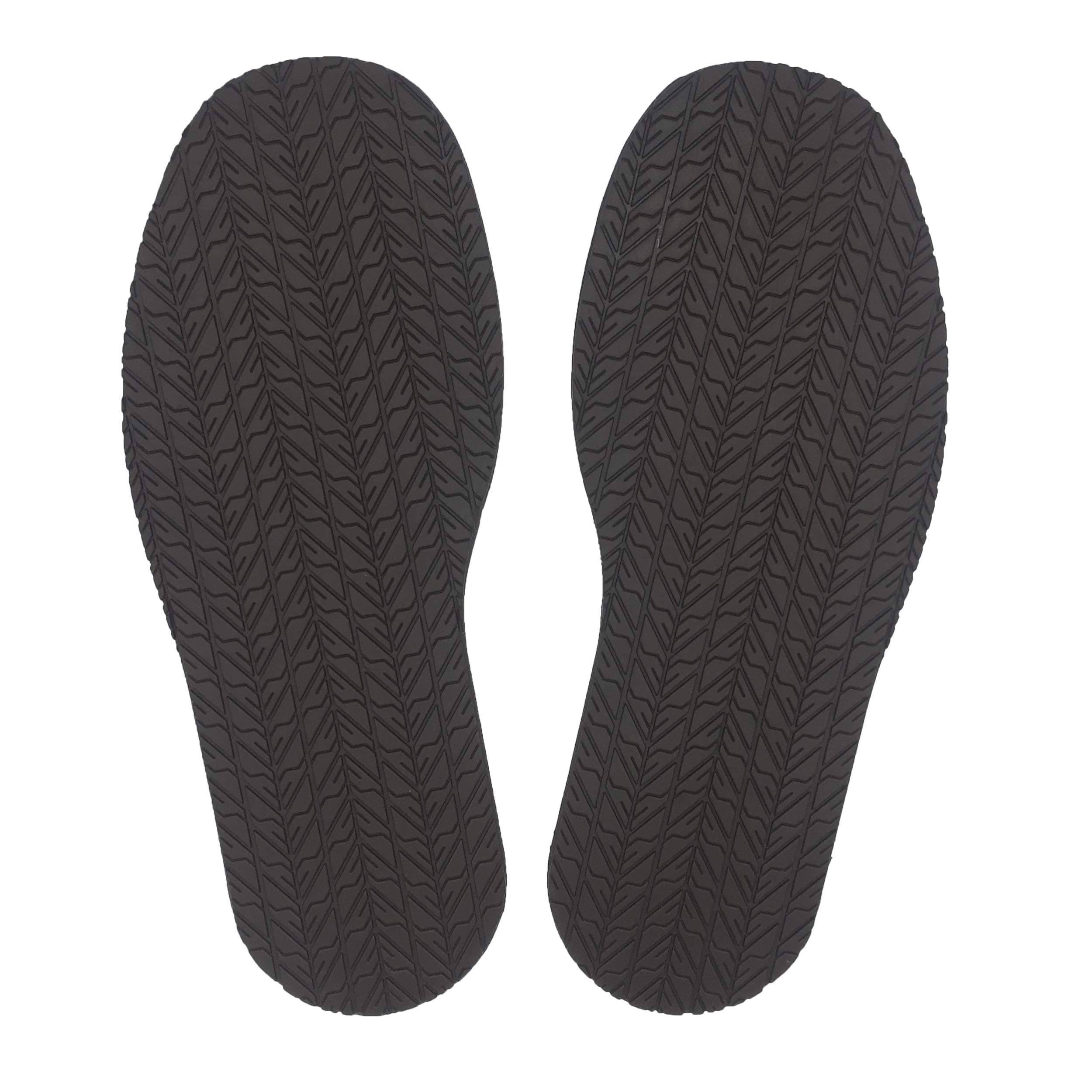 Shoe Replacement Rubber Out Sole,4mm Thickness, one Pair (Dark Brown)