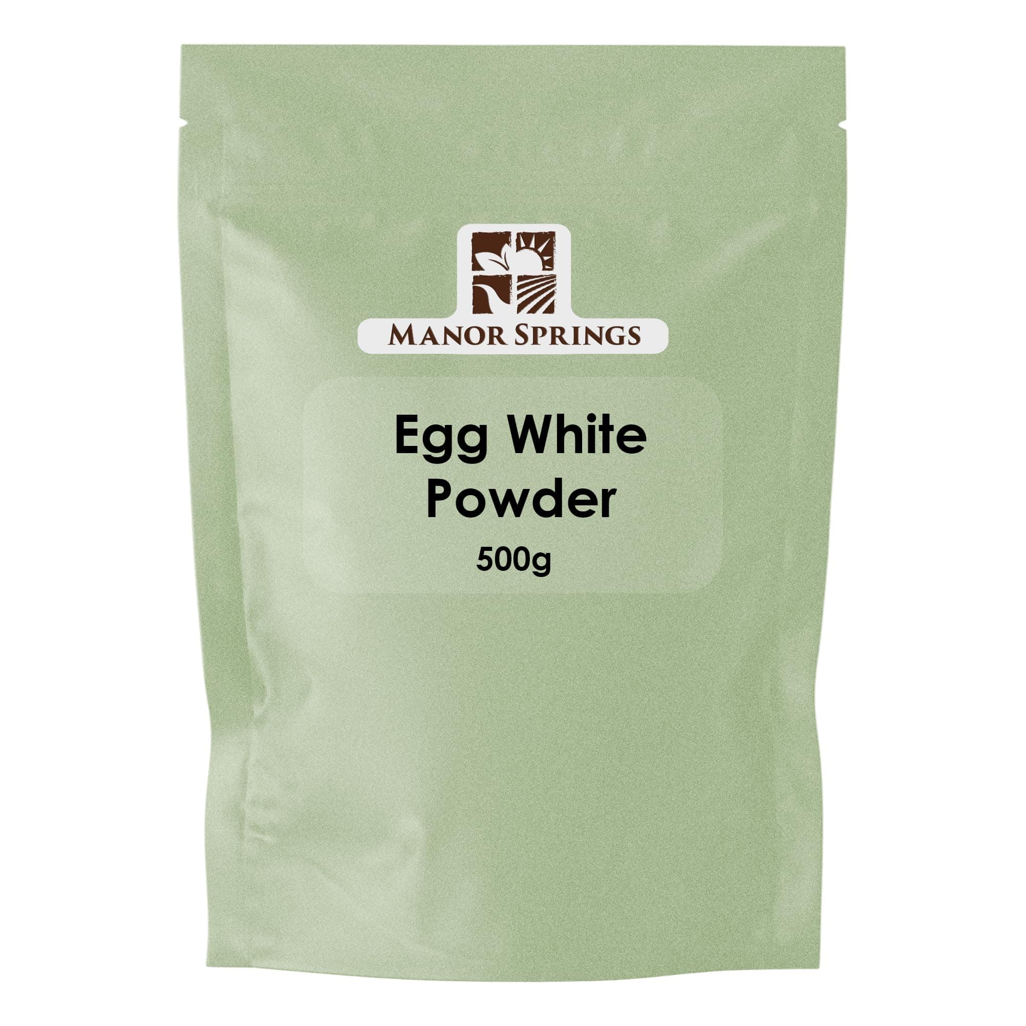 Egg White Powder 500g for Baking, Cooking, Use to Make Meringue, Royal Icing and Shakes, Protein Powder by Manor Springs