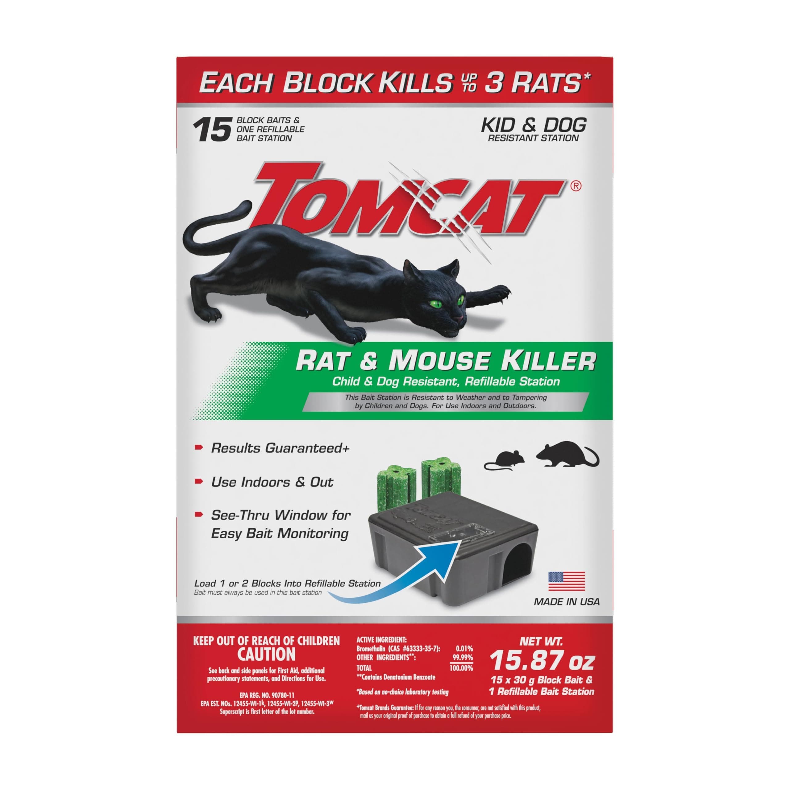RAT BAIT STAT 16REFILLS (Pack of 1)