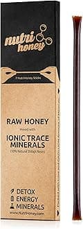 Natural Shilajit ResinMixed with Raw Honey (7 Sticks) - 100% Plant-Based Nutrients for Energy, Focus and Vitality; Fulvic Acid & Trace Minerals Source, Organic Extract, 100% Pure Golden