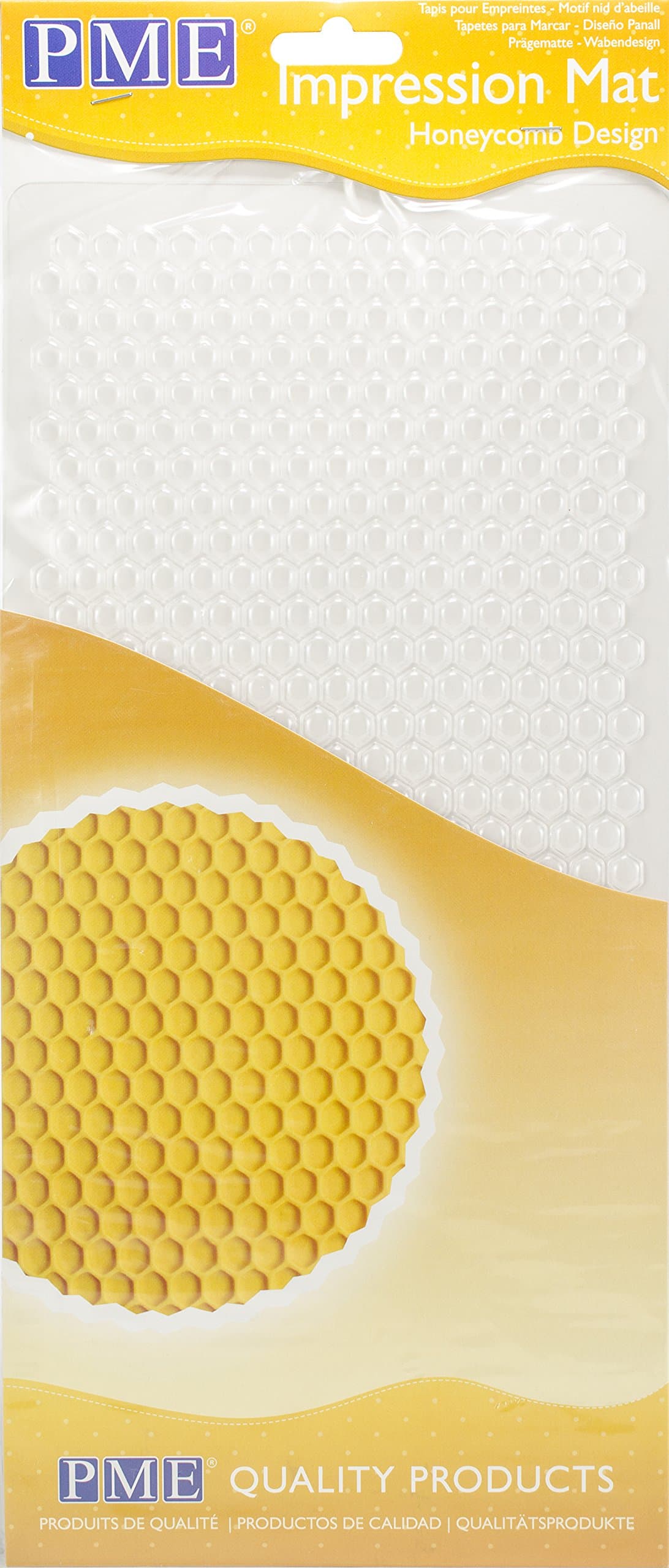 PME Honeycomb Design Impression Mat, One Size, Transparent