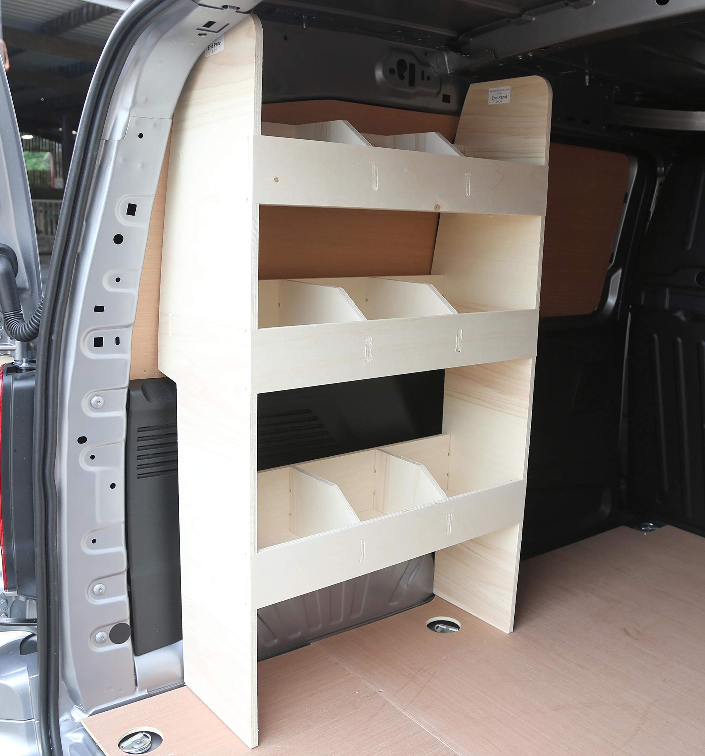 Van Racking for a Citroen Berlingo SWB 2019+ Passenger Side Van Shelving Unit