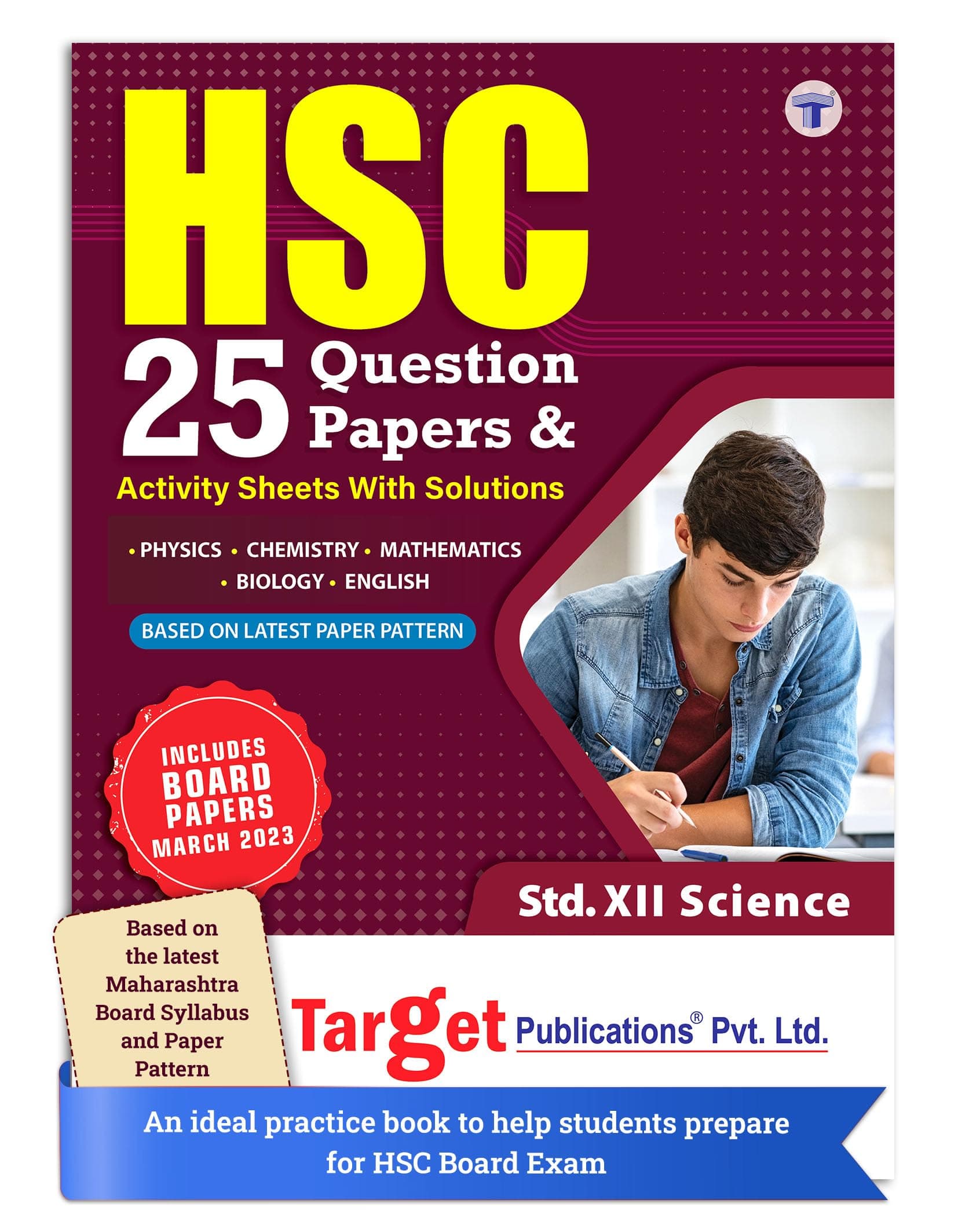 Std 12 Science Model Question Papers with Solutions | HSC Maharashtra State Board Exam | Sample Question Paper Bank for Practice | Based on Std 12th New Syllabus [Paperback] Content Team at Target Publications [Paperback] TARGET PUBLICATIONS