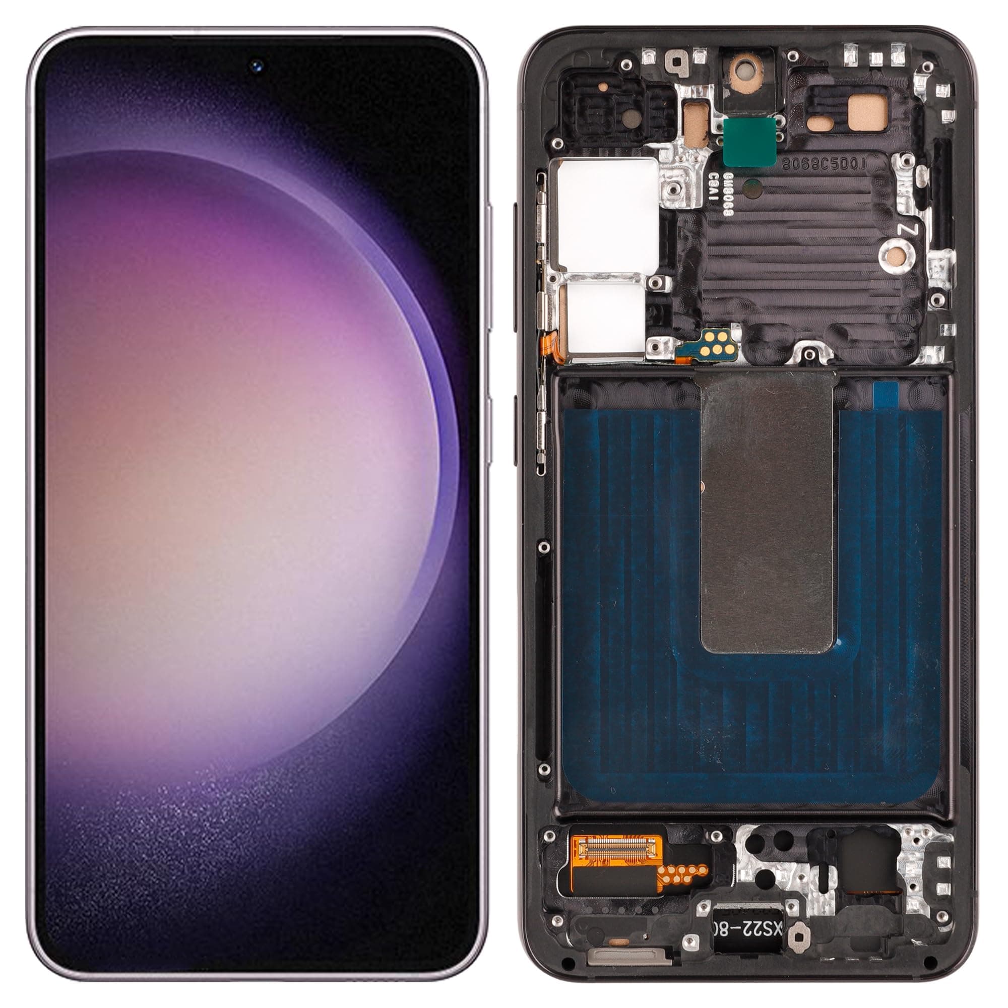 【US Version】 SwarKing OLED Digital Display Replacement Compatible with for Samsung S23 SM-S911u S911a S911w (Black with Frame) LCD Display Touch Screen Digitizer Assembly with Repair Tools-6.8inch